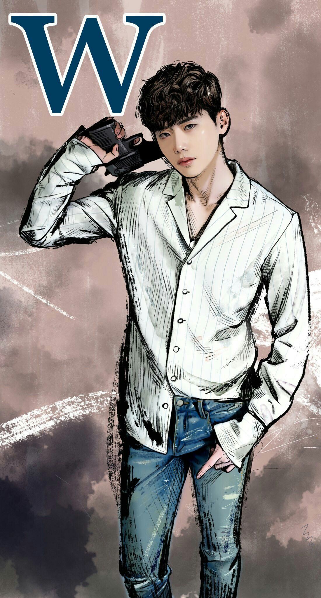 Dorama W worlds, Kang Chul, art #leejongsuk Jong Suk & Han Hyo Joo Lee Jong Suk & Han Hyo Joo. Tutorial gambar kartun, Gambar, Michael fassbender