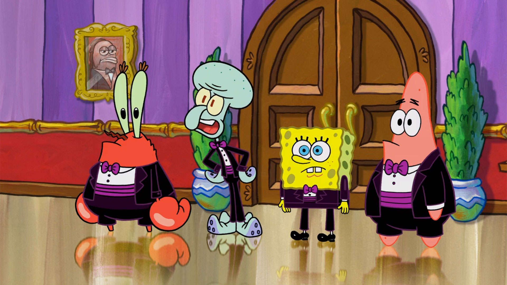 Spongebob, Patrick, Squidward And Mr Krabs Patrick Squidward Mr Krabs Wallpaper & Background Download