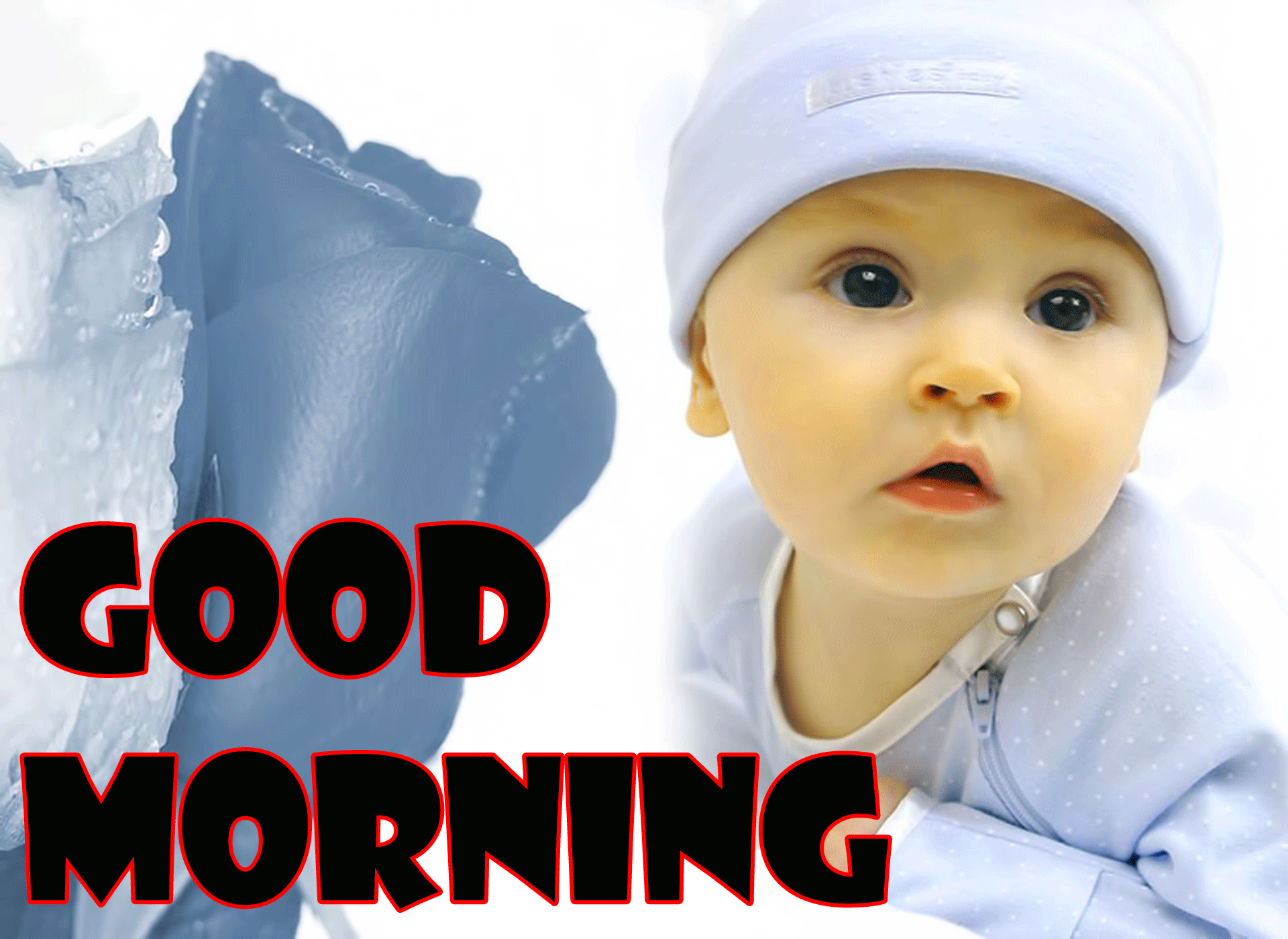 Cute Baby Good Morning Wallpaper