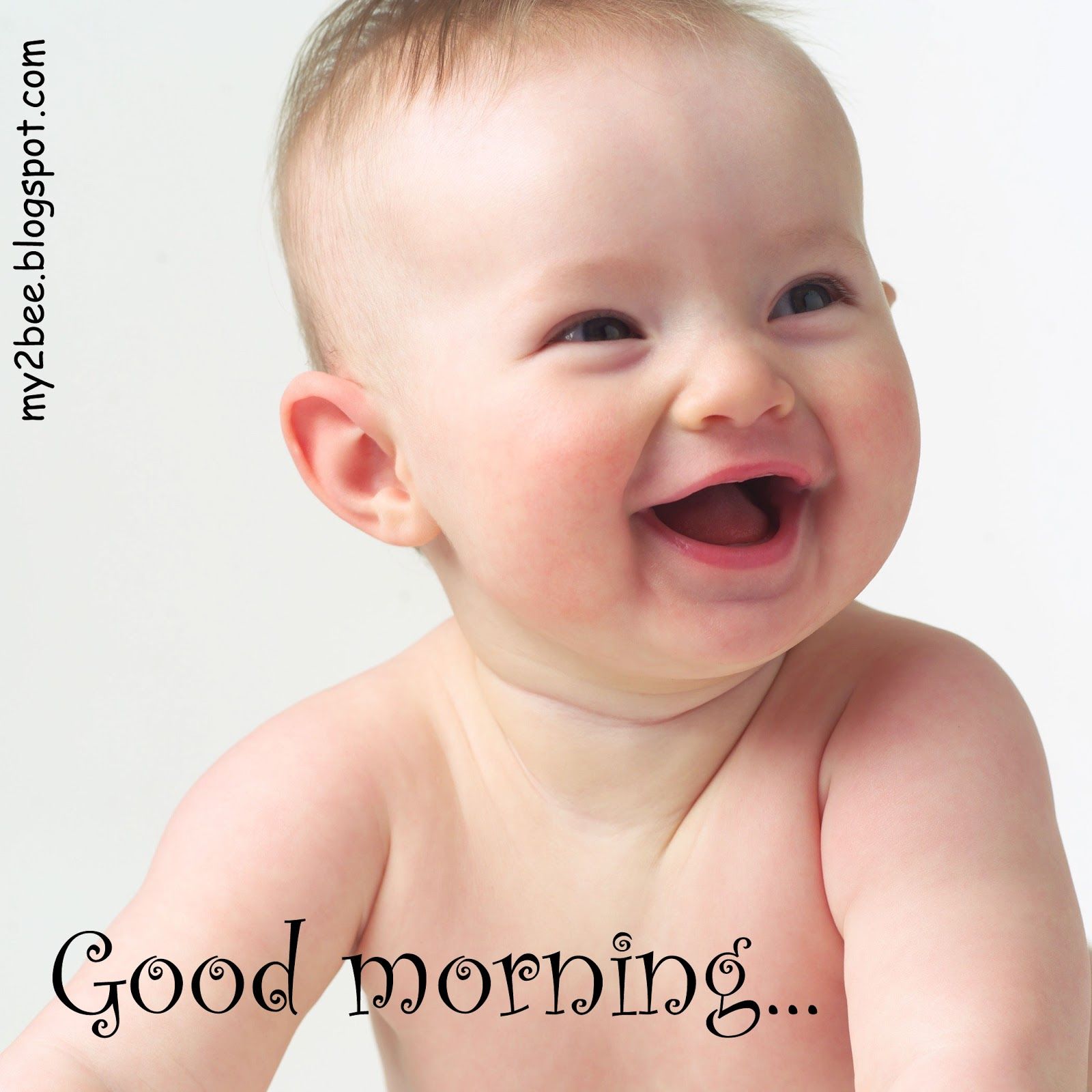 Cute Babies Saying Good Morning Image. Cute Baby Wallpaper