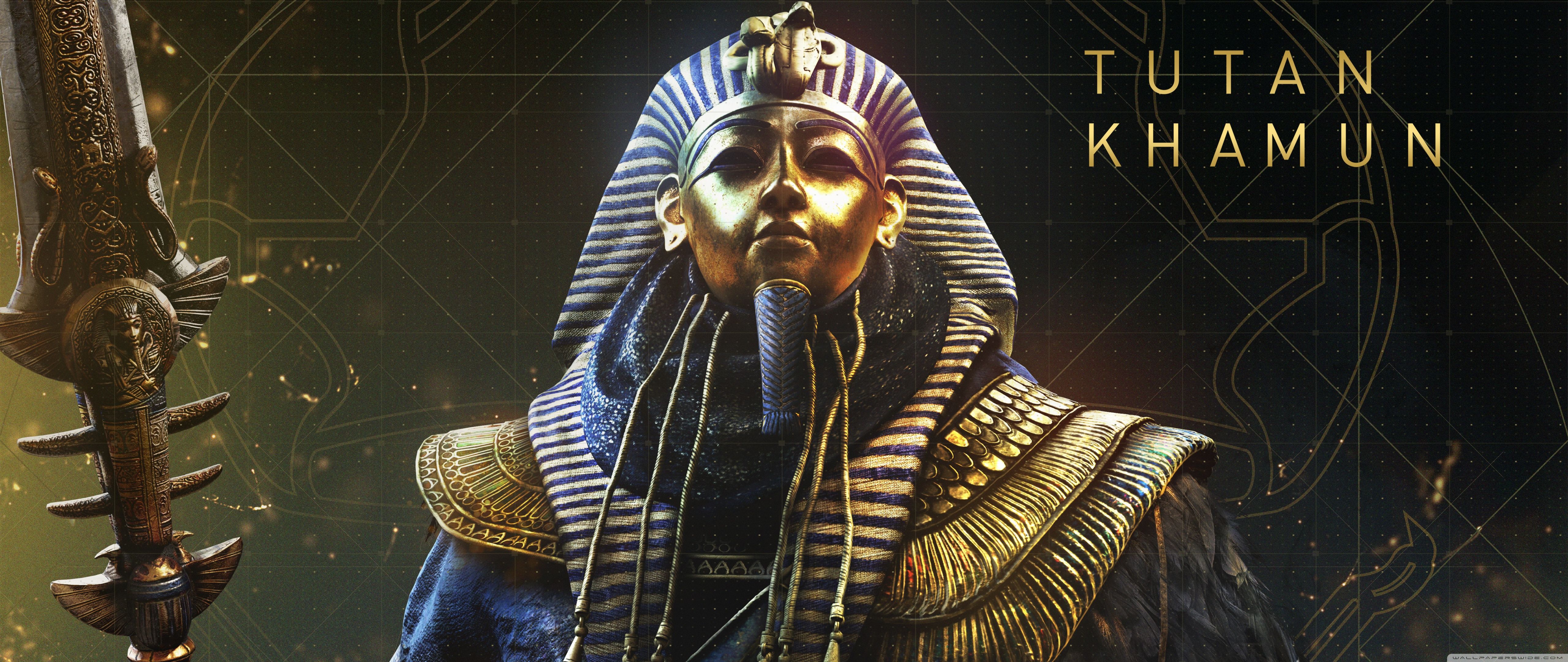 Assassin's Creed Origins The Curse Of The Pharaohs Tutankhamun Ultra HD Desktop Background Wallpaper for: Multi Display, Dual Monitor, Tablet