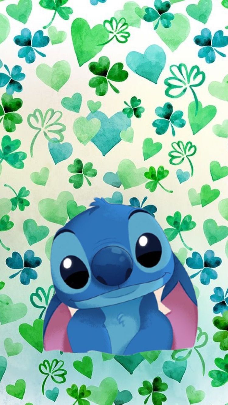 St. Patrick day Stitch. Spongebob drawings, Cute disney wallpaper, Disney wallpaper