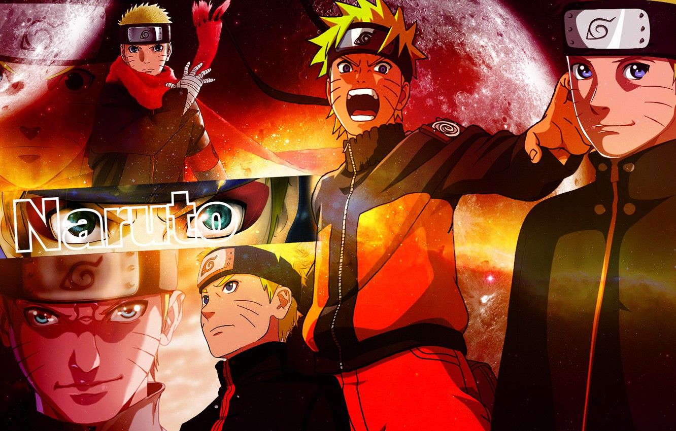 Wallpaper collage, anime, art, guy, Naruto, Naruto, Naruto Uzumaki image for desktop, section сёнэн