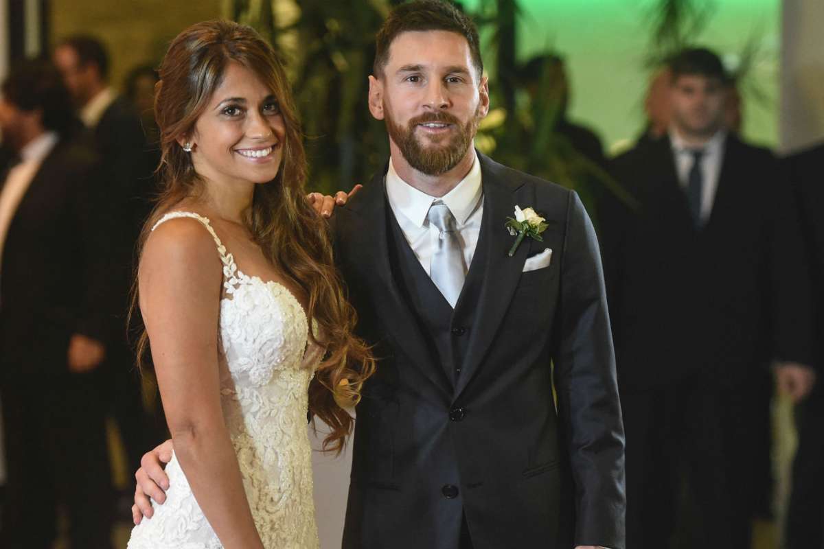 Neymar and Dani Alves celebrate Lionel Messi's wedding to Antonella Roccuzzo