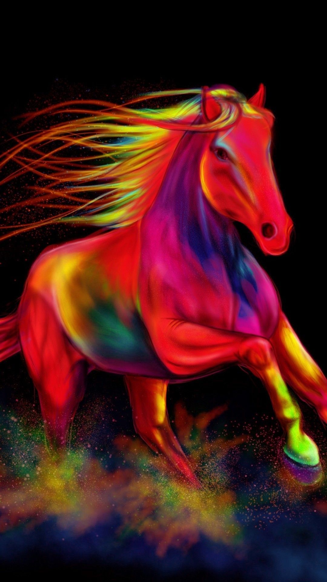 Neon Horse Wallpaper Free Neon Horse Background