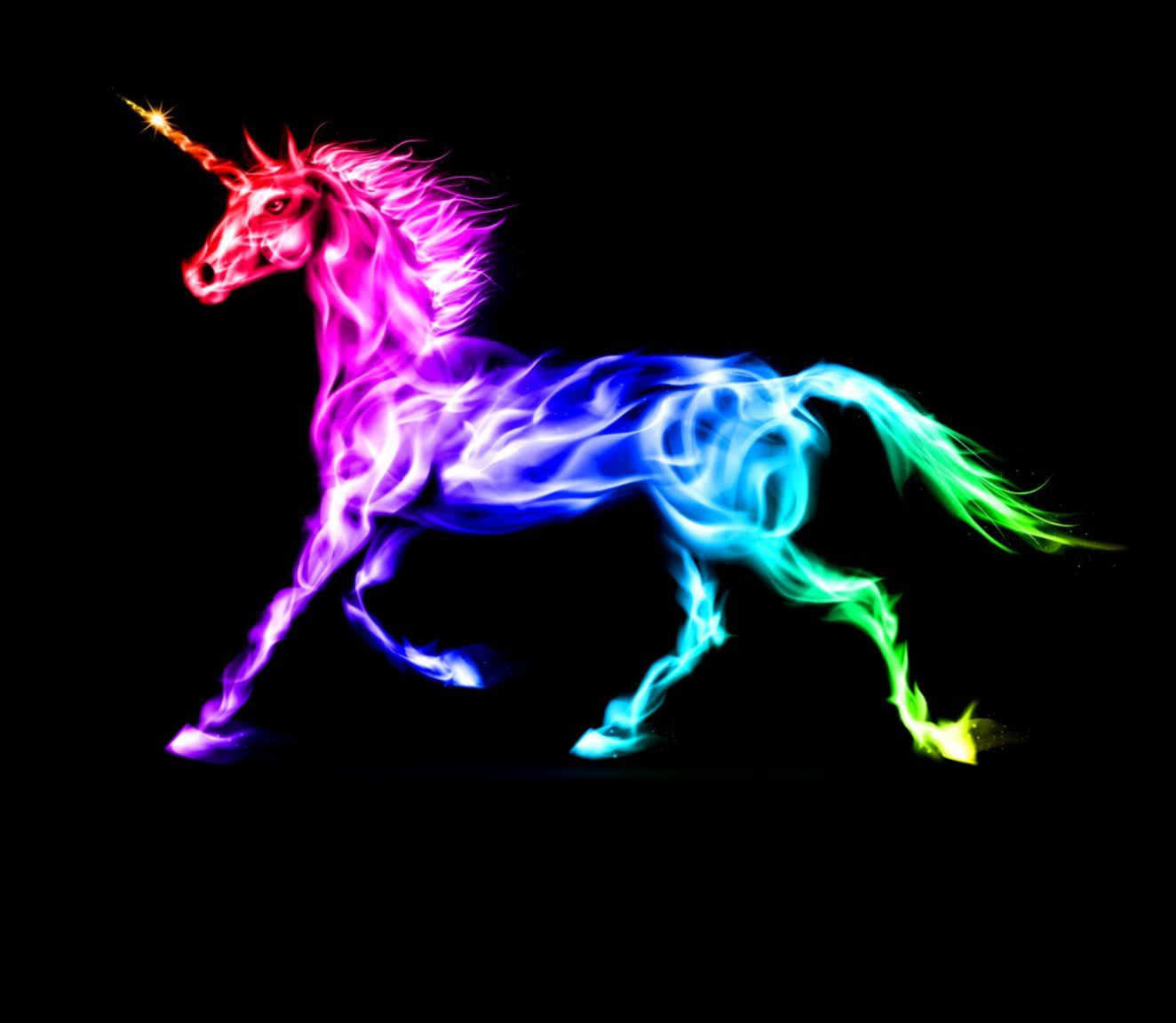 neon horse wallpaper