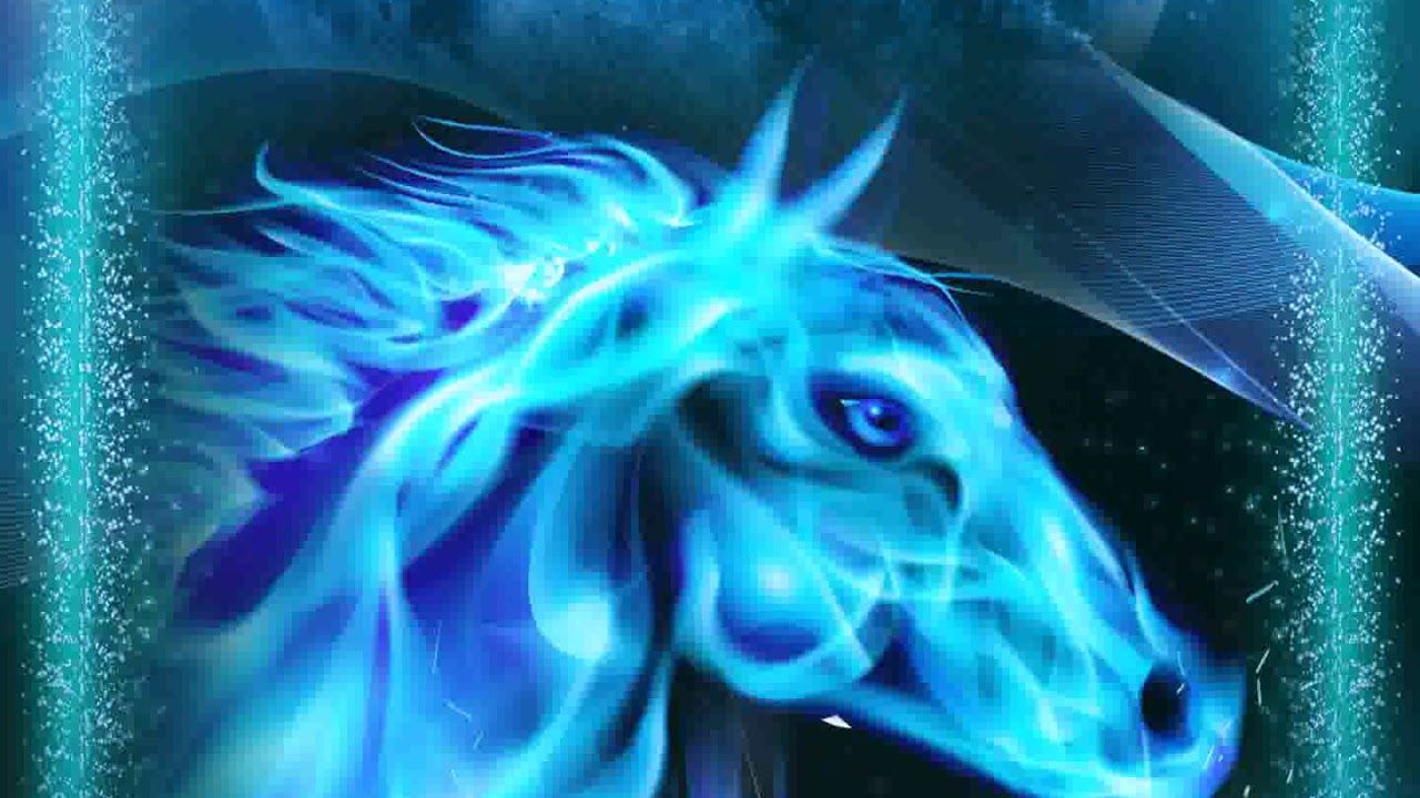Samsung Theme Live Wallpaper Video Blue Neon Horse By COGUL THEME