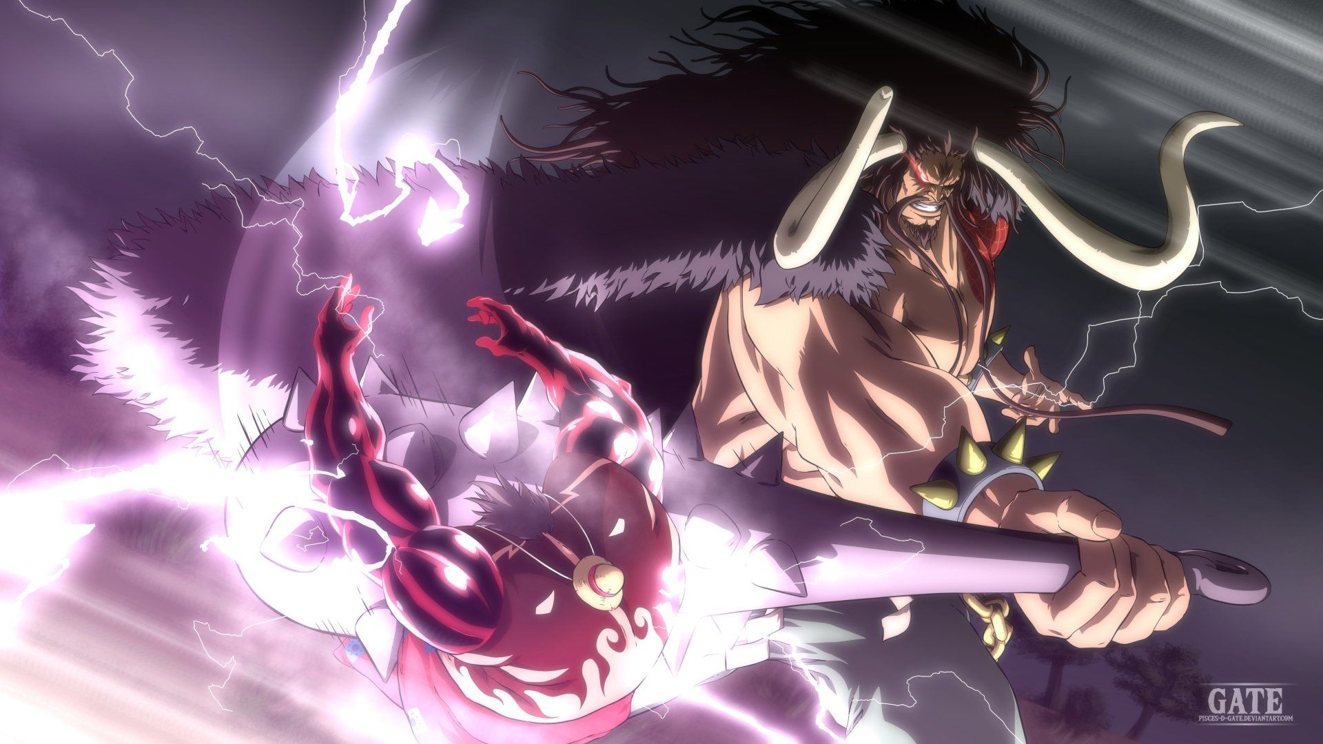 Luffy Vs Kaido Wallpapers - Wallpaper Cave