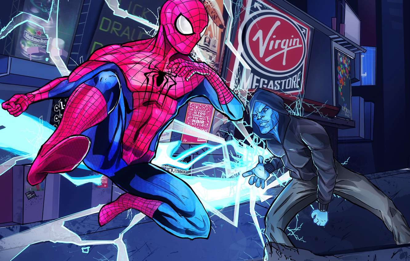 Spiderman Vs Electro Wallpaper