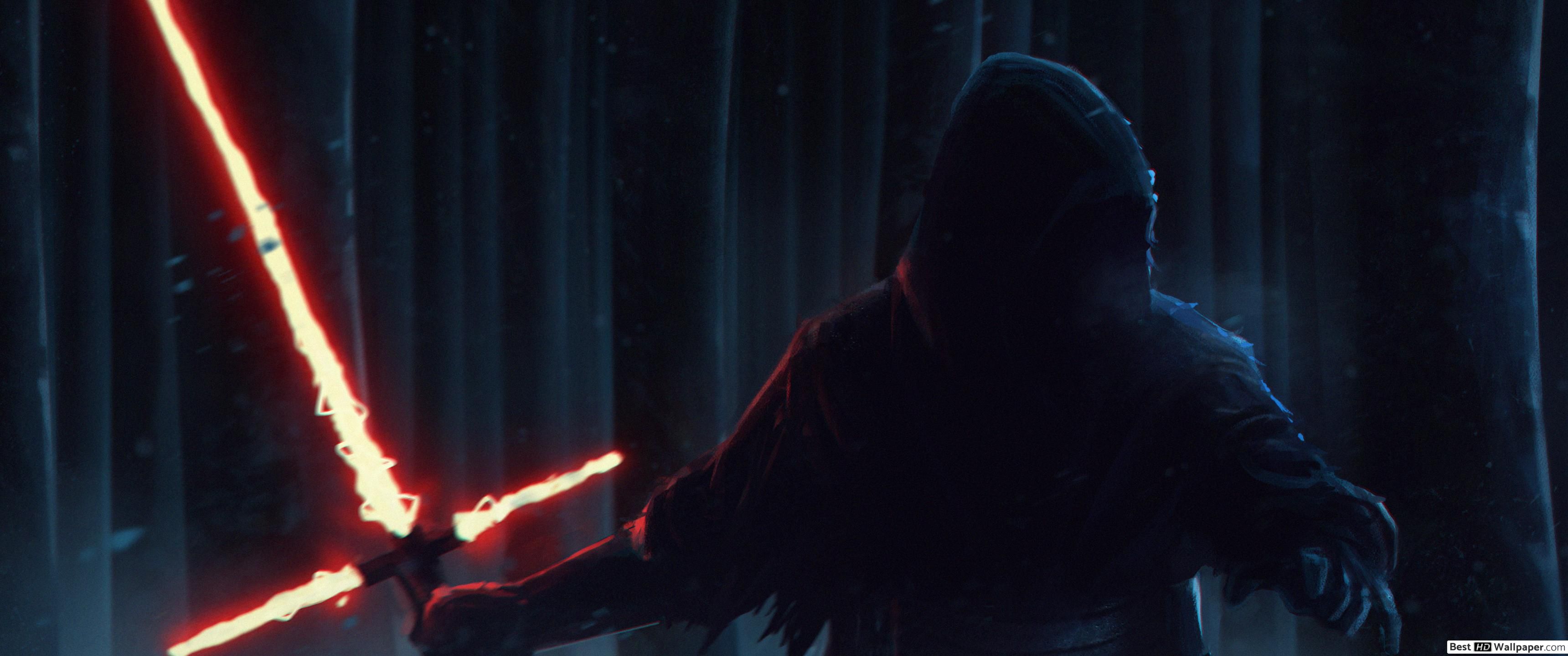 Dark warrior, kylo ren wars episode vii: the force awakens HD wallpaper download