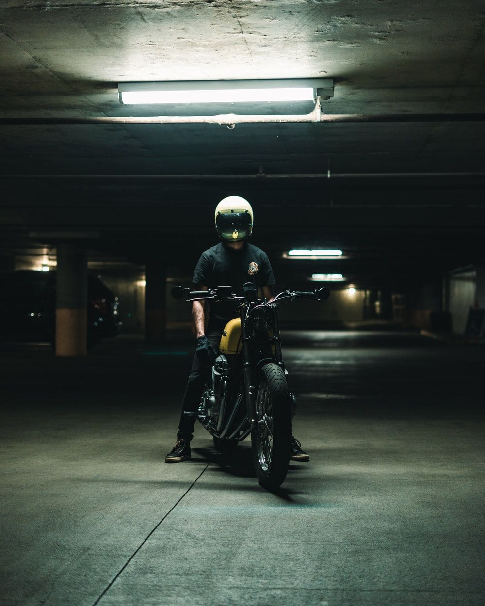 Motorcycle Garage Picture. Download Free Image