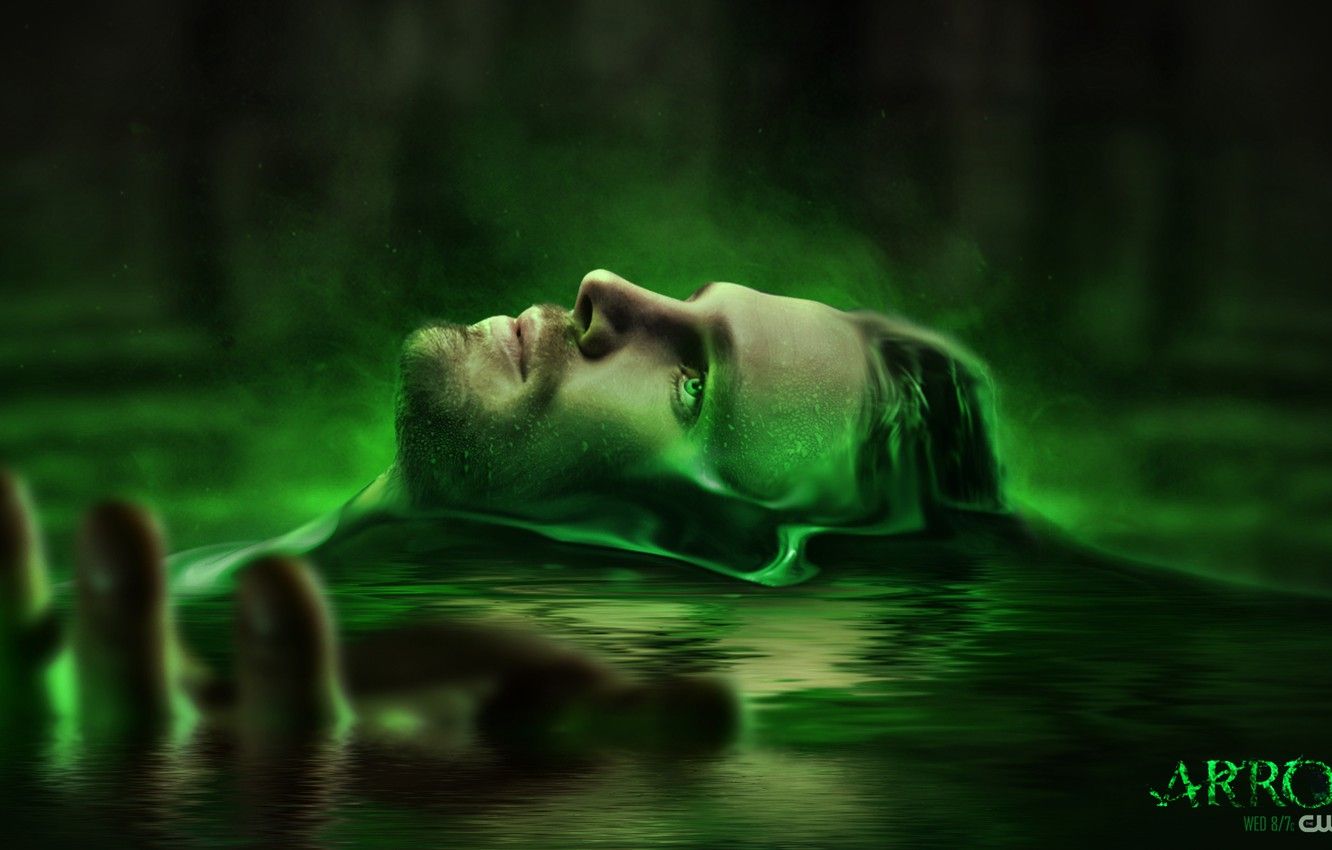 Wallpaper water, face, male, the series, source, dc comics, Arrow, arrow, green arrow, oliver queen, stephen amell image for desktop, section фильмы