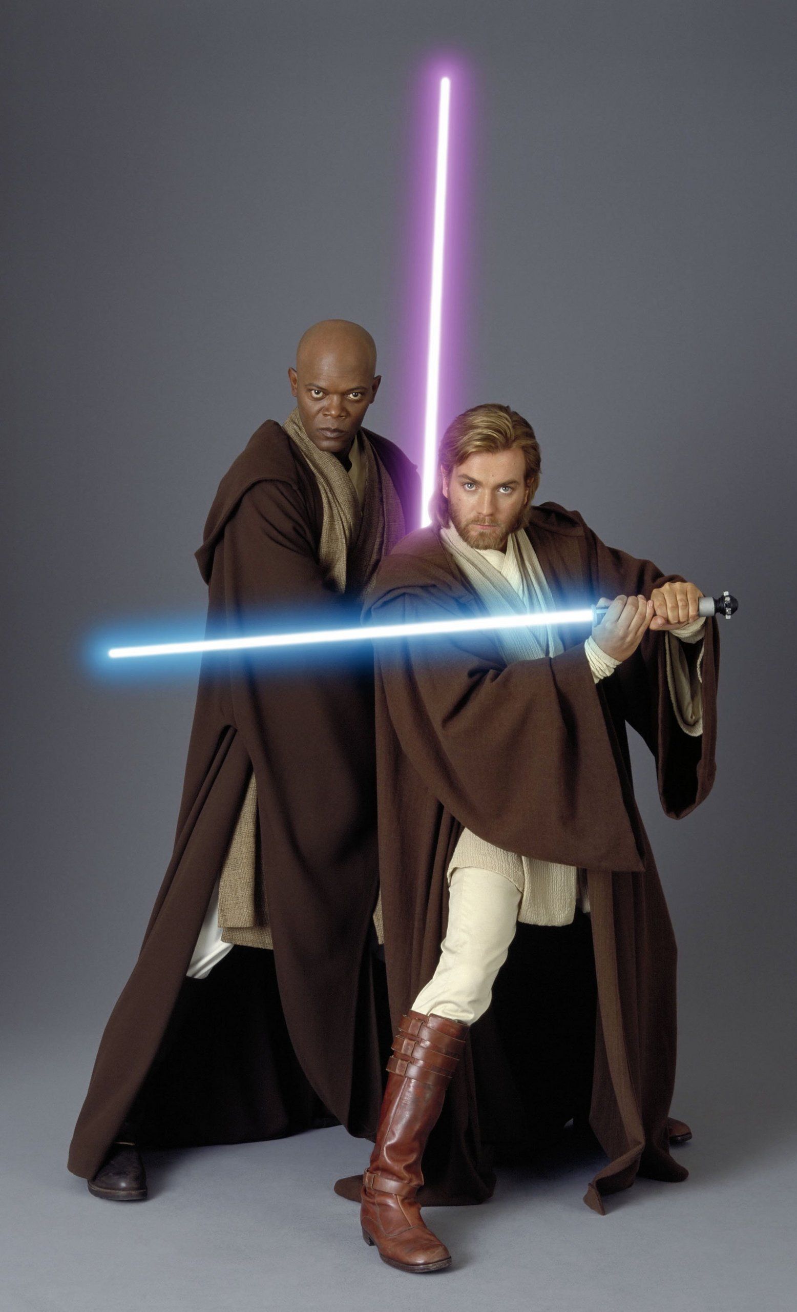 Mace Windu Photo: Mace Windu and Obi Wan Kenobi. Star wars episode ii, Star wars ii, Star wars image