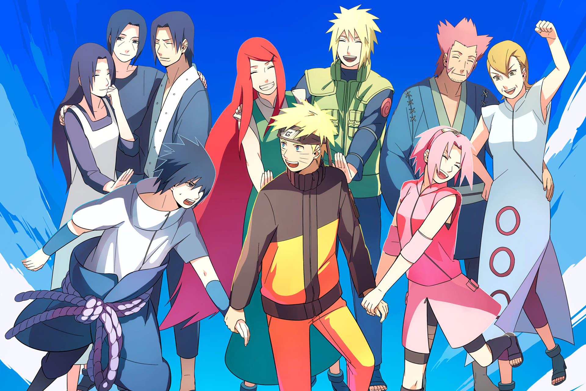 Fugaku Uchiha Itachi Uchiha Kizashi Haruno Kushina Uzumaki Mebuki Haruno Mikoto Uchiha Minato Namika Wallpaper:1920x1280