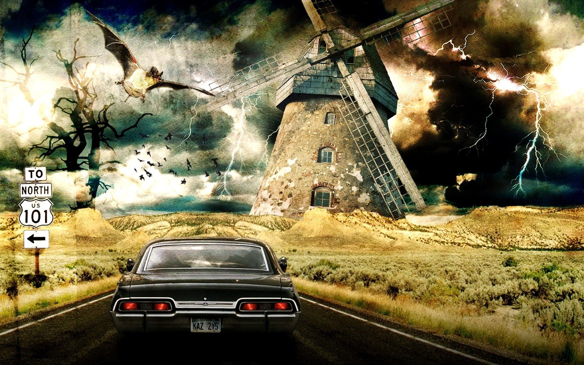 Supernatural impala wallpaper