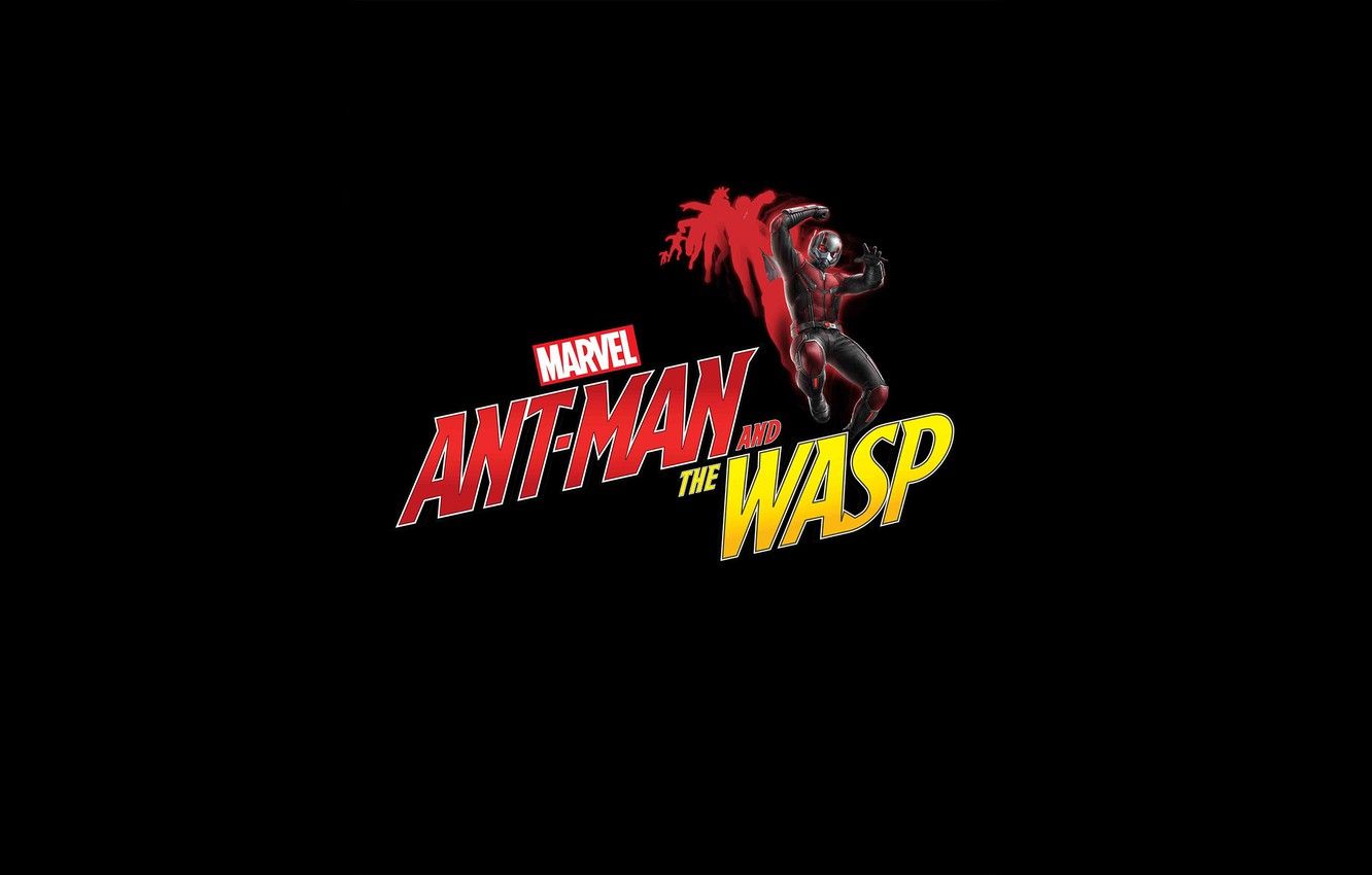 Wallpaper Fiction, The Inscription, Costume, Black Background, Comic, MARVEL, Ant Man, Scott Lang, Ant Man And The Wasp, Ant Man And Wasp Image For Desktop, Section минимализм