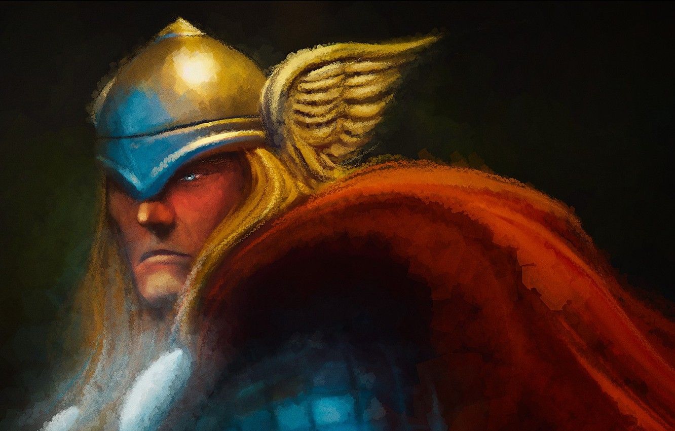 Wallpaper Marvel, thor, Comics, the God of thunder, asgardian image for desktop, section живопись