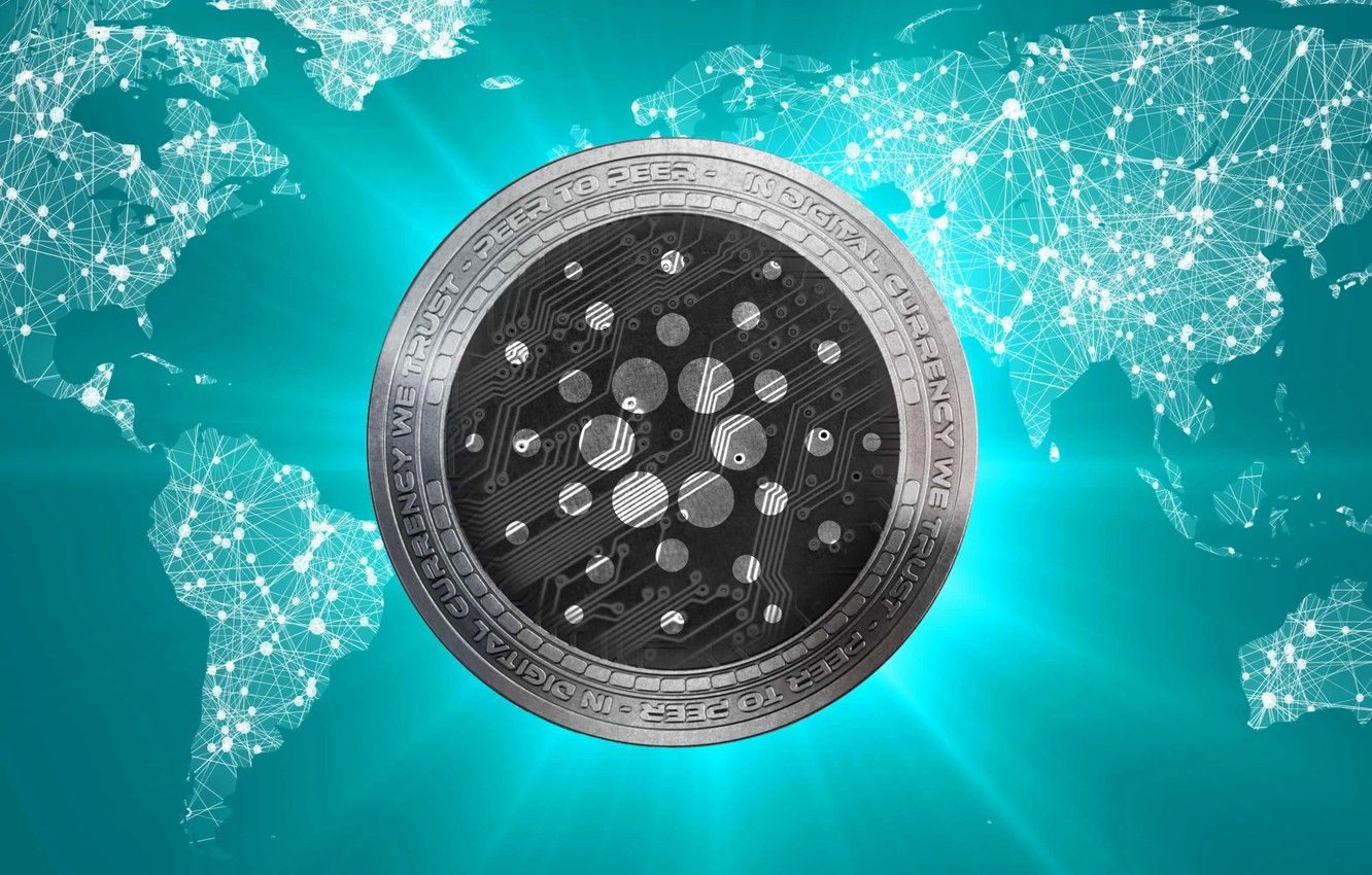 Wallpapers map, coin, ada, cryptocurrency, cardano, cardan image for desktop, section hi