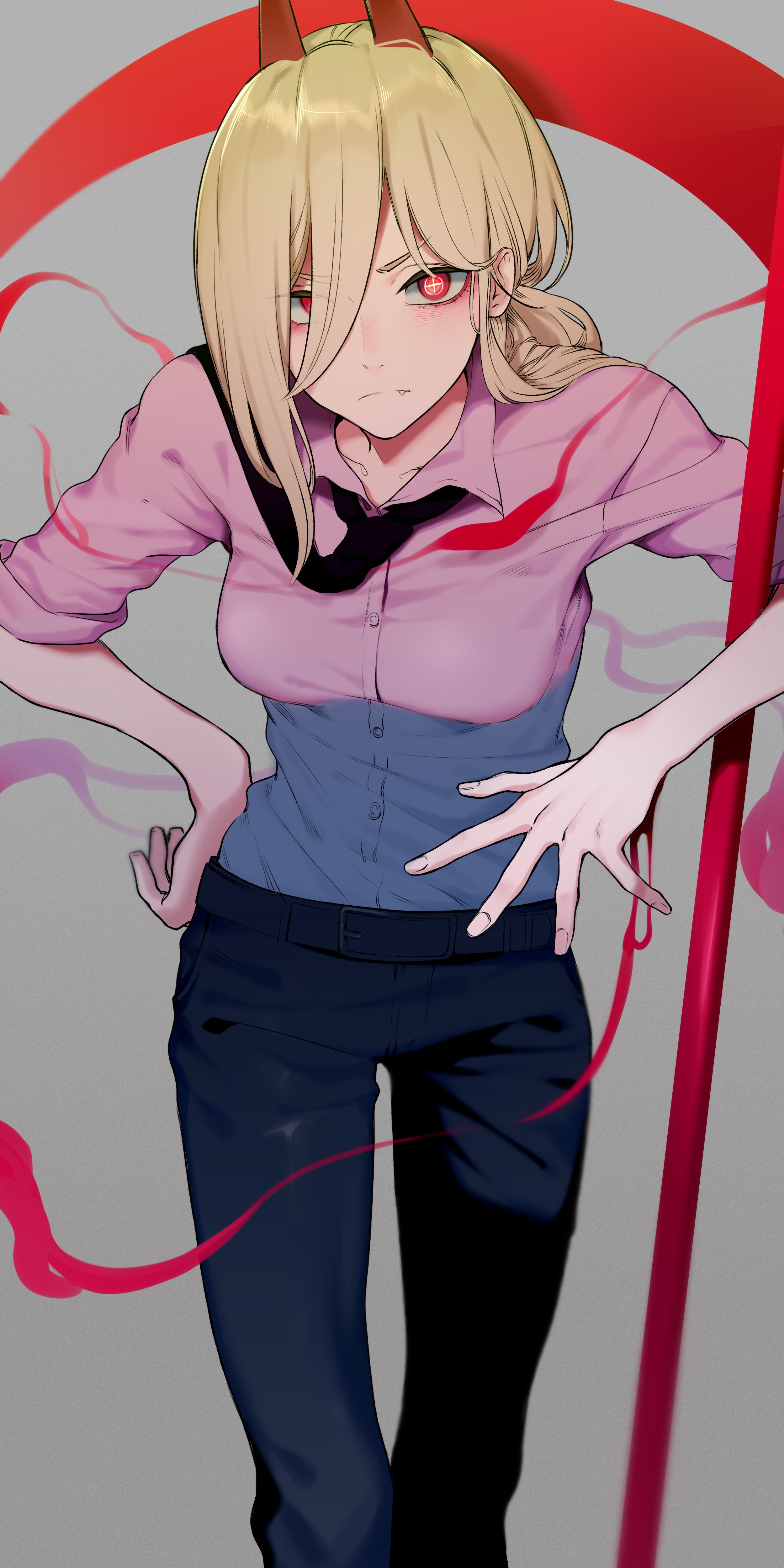 Chainsaw Man Power Character Anime Wallpaper:2500x5000
