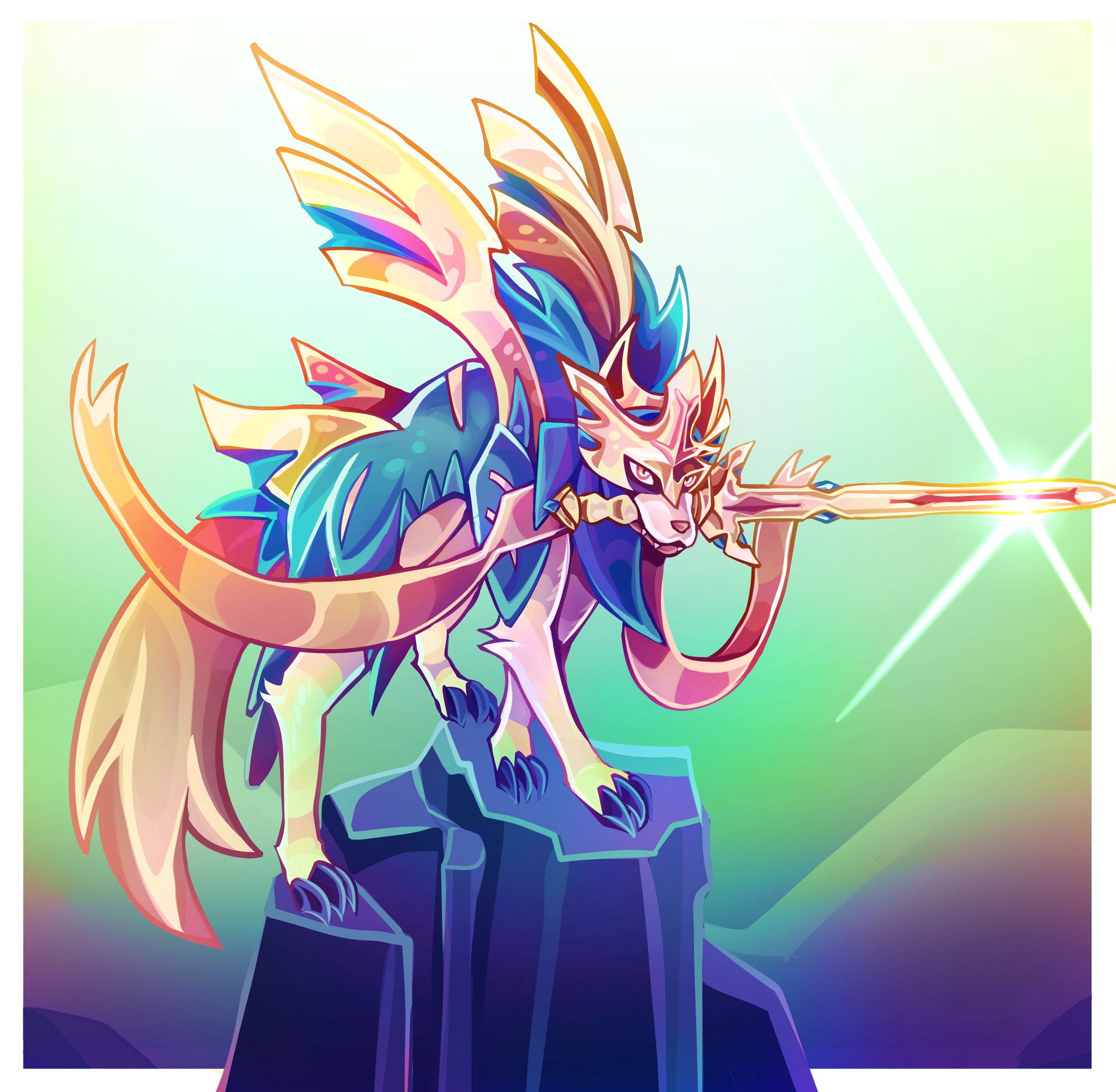 Zacian Fanart.