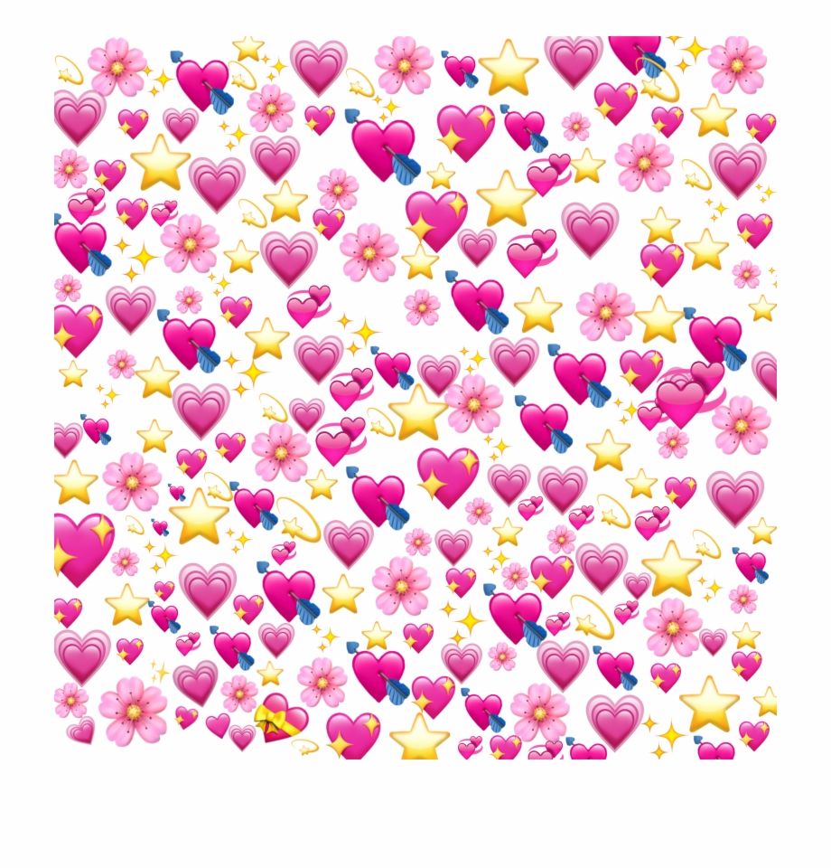 Wallpaper Pink Heart Emoji