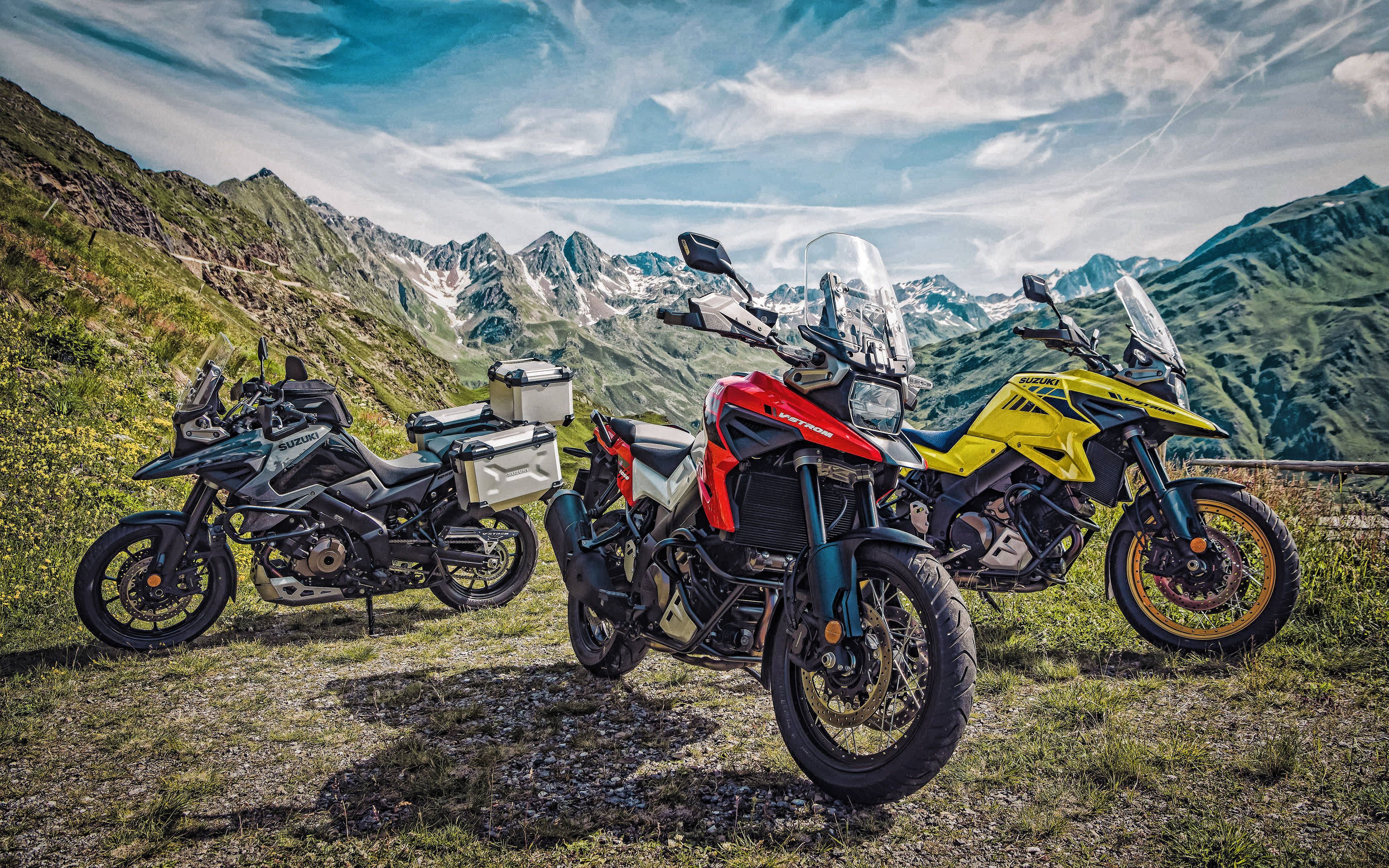 Download Wallpaper 2020, Suzuki V Strom 1050XT, 4k, Front View, Motorcycles For Tourism, New Red V Strom 1050XT, New Yellow V Strom 1050XT, Japanese Motorcycles, Suzuki For Desktop With Resolution 3840x2400. High Quality HD Picture