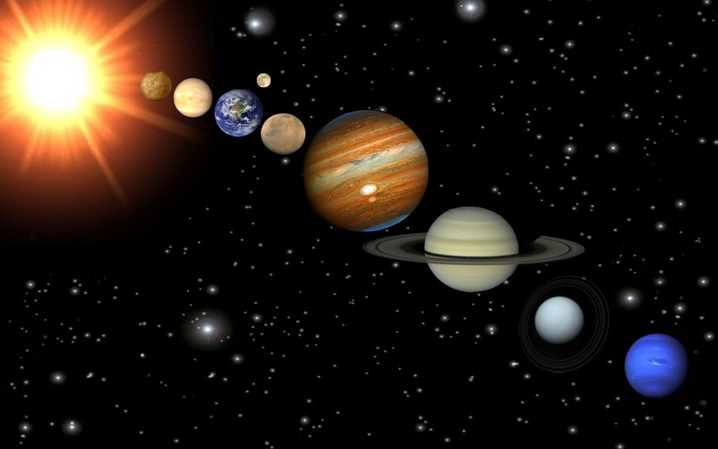 Beautiful Solar System HD Wallpaper for Desktop