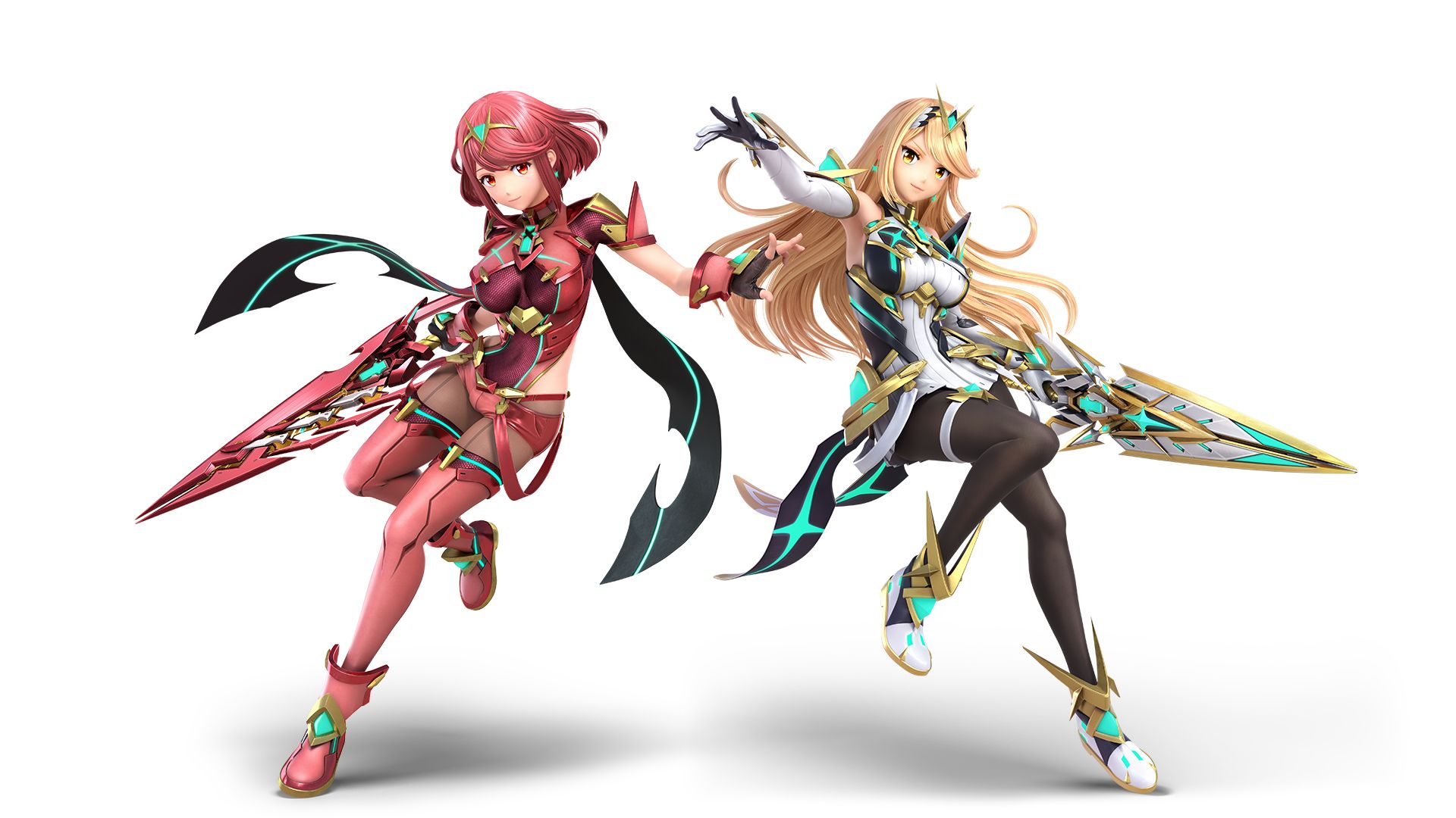 Pyra and Mythra Leaping Into Battle  Xenoblade chronicles Anime  Xenoblade chronicles 2