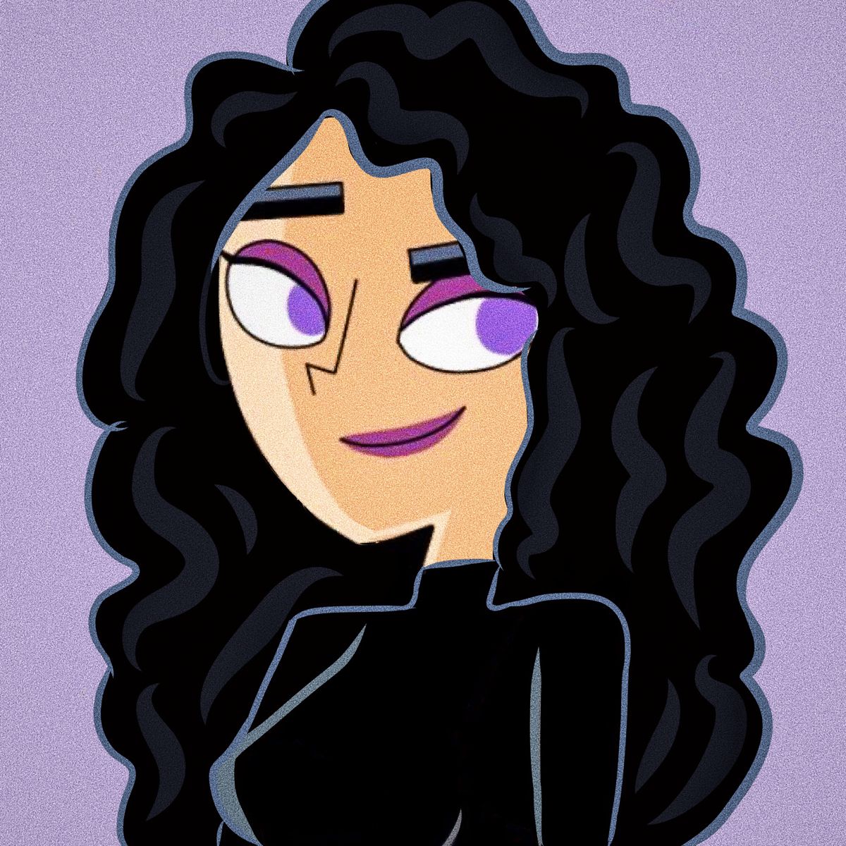 Girl With Black Curly Hair Pfp Girl Cartoon Characters Cartoon Porn Sex Picture 