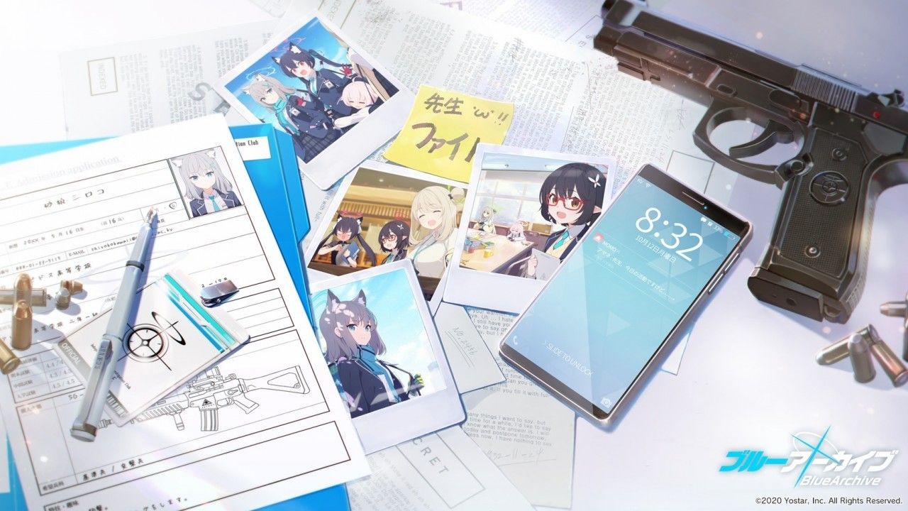 Download 1280x720 Blue Archive, Nonomi, Hoshino, Shiroko, Serika, Papers, Smartphone Wallpaper