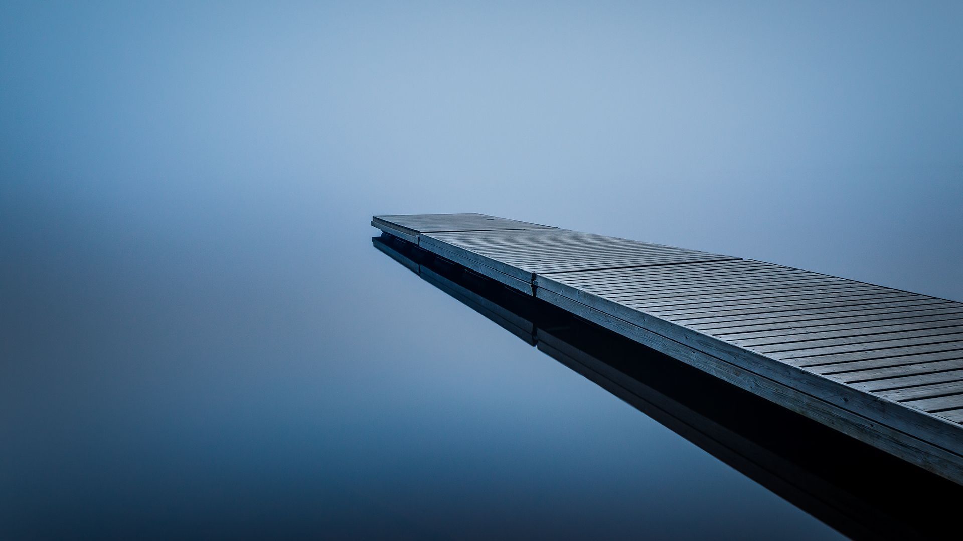 Pier And Calm Lake Water HD Wallpaperx1080