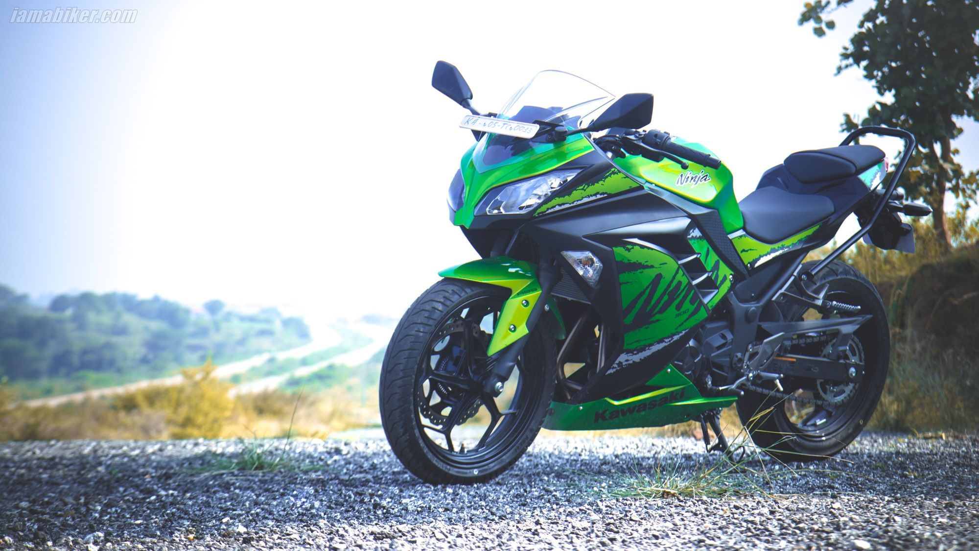 Blue Wallpaper Kawasaki Ninja 300