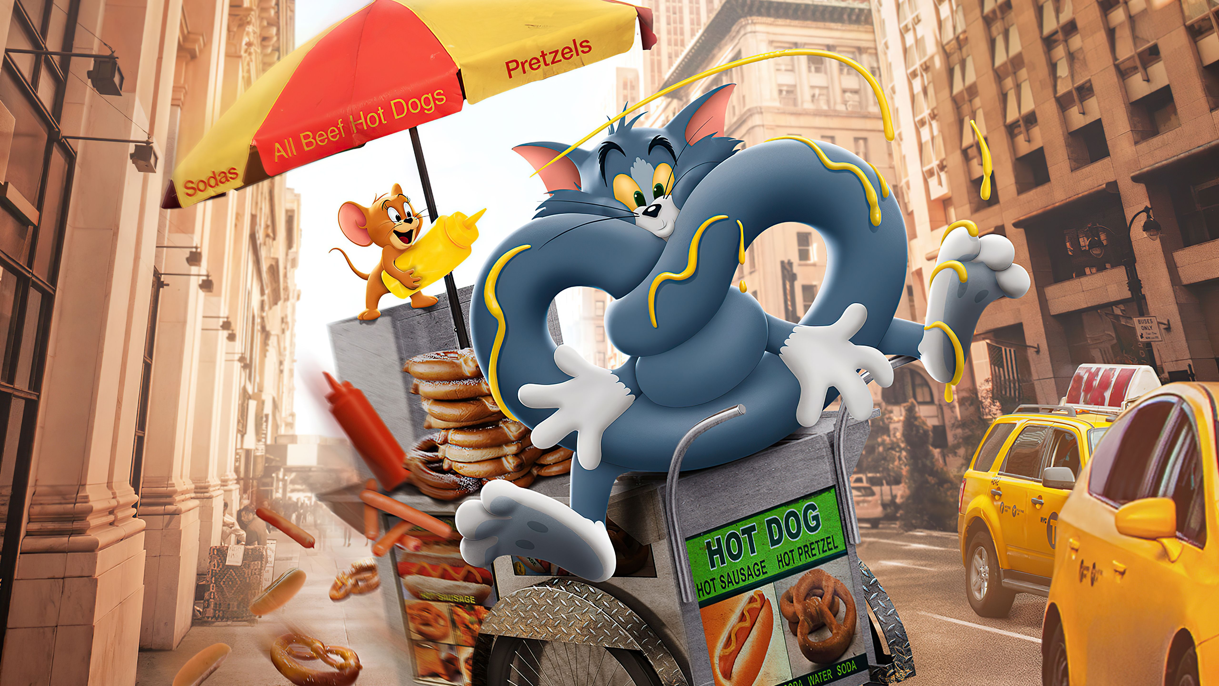 Tom And Jerry 2021 4k 720P HD 4k Wallpaper, Image, Background, Photo and Picture