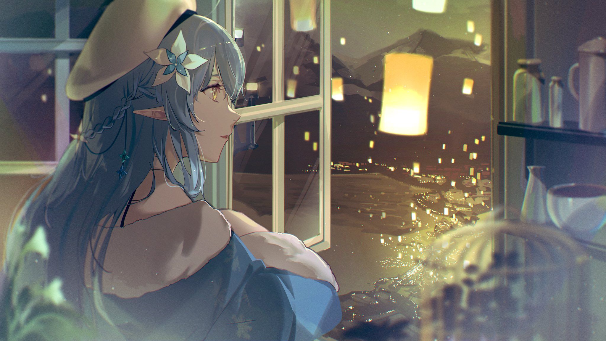 yukihana lamy (hololive) drawn