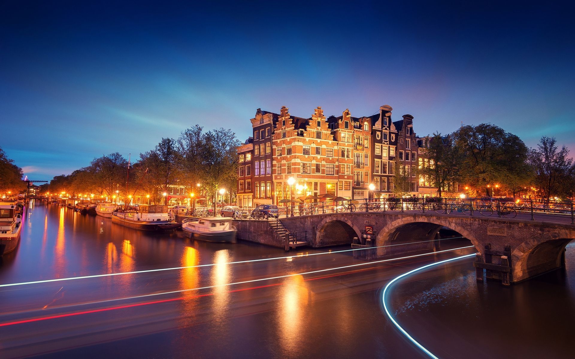 Amsterdam City Night Wallpaper 52514 1920x1200px