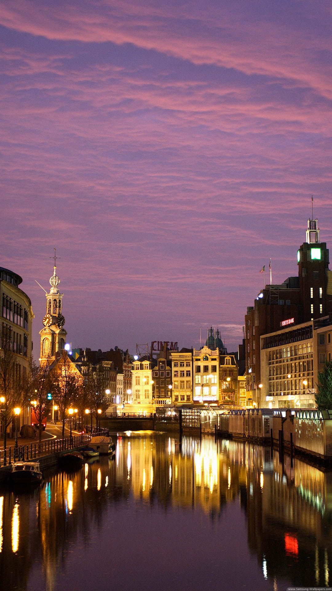 Night In Amsterdam iPhone 6 Plus HD Wallpaper HD