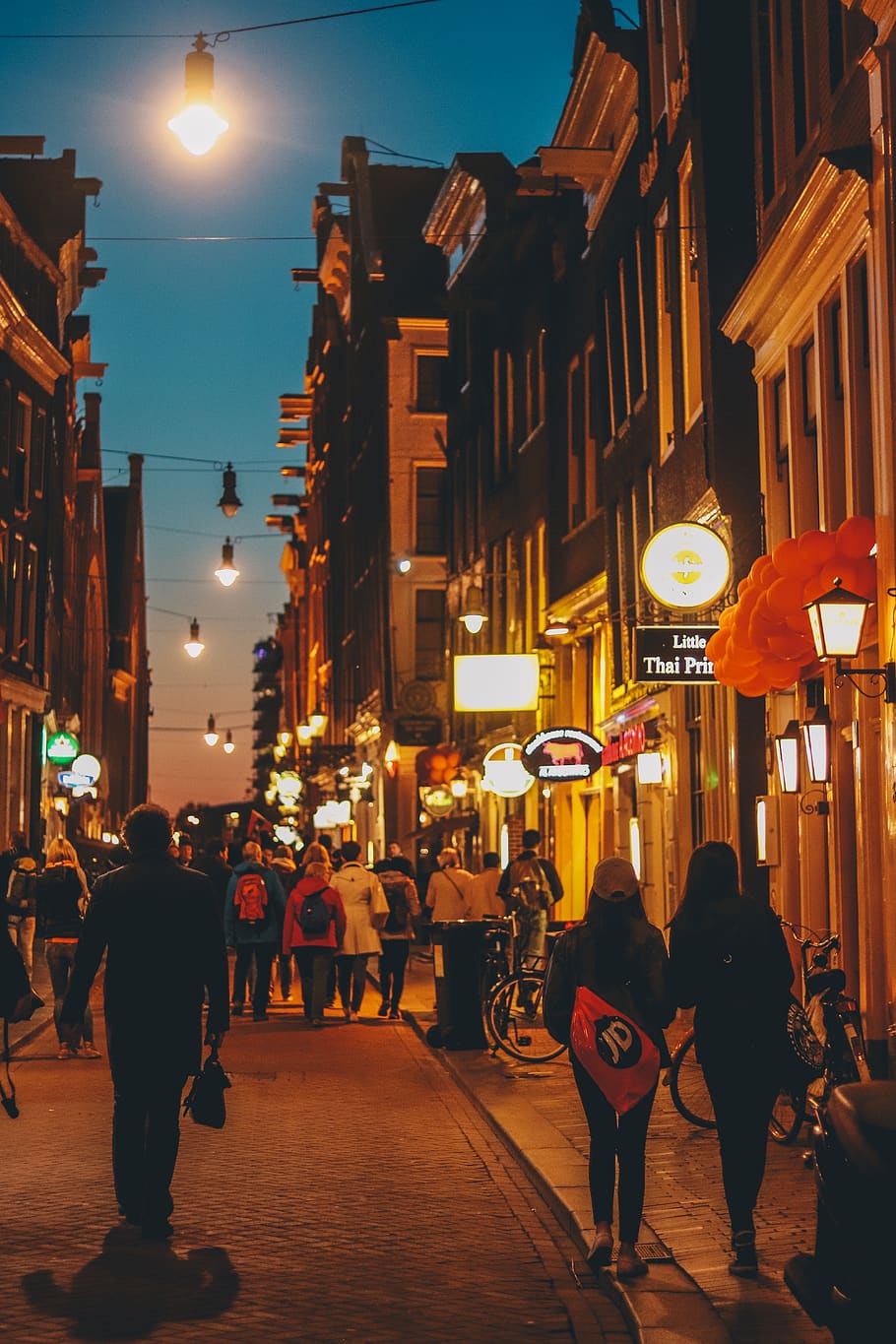 Netherlands, Amsterdam, Streets, Evening, Sunset, Night, HD Wallpaper