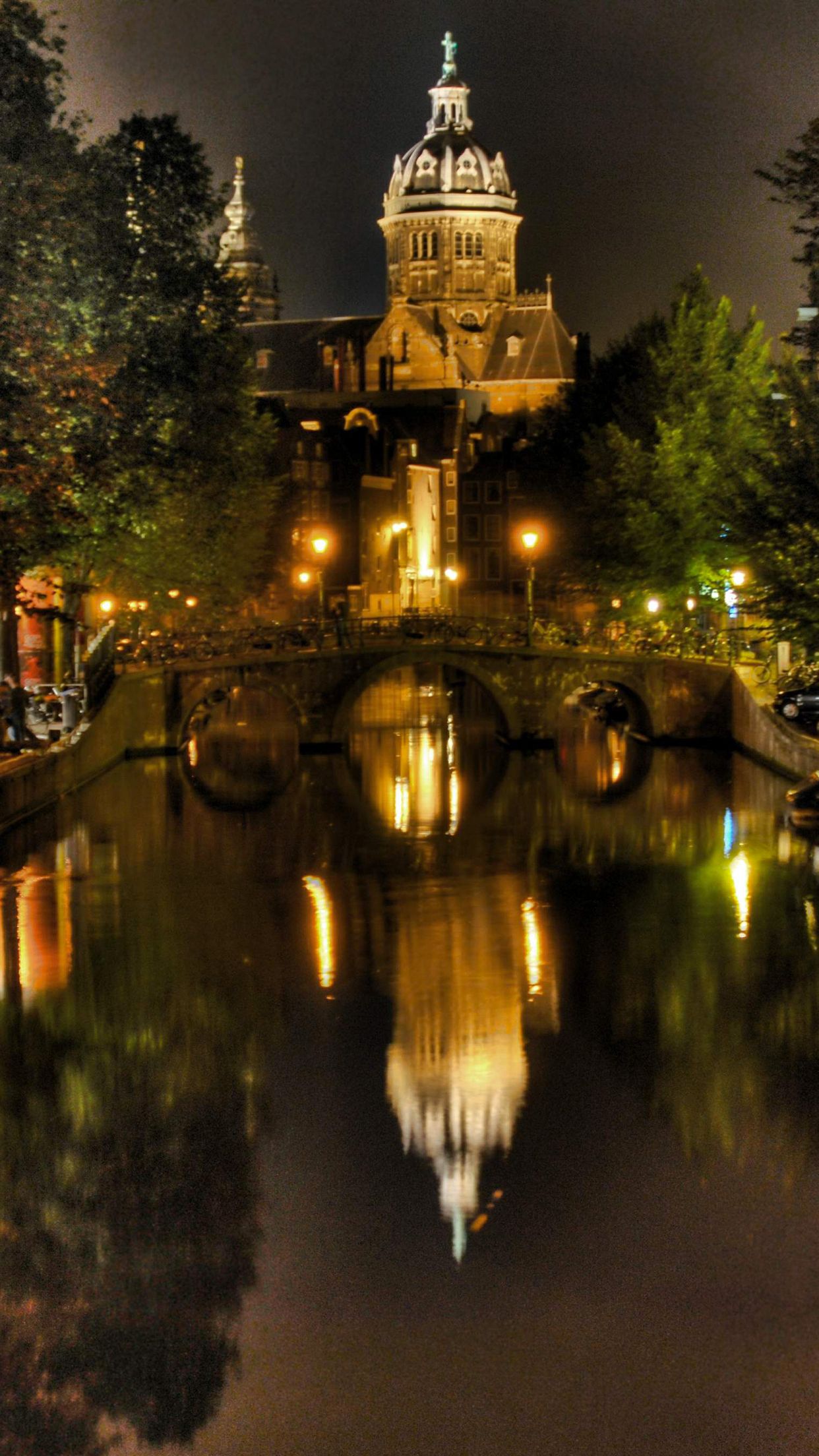 Amsterdam Night Wallpaper for iPhone Pro Max, X, 6