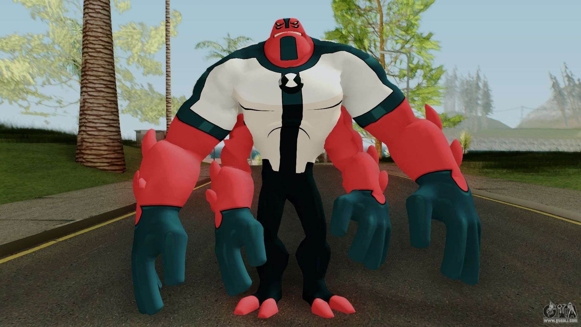 BEN 10 FOUR ARMS SKIN for GTA San Andreas