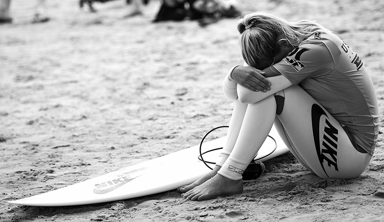 image Nike beaches Girls Sport Surfing brand Sitting