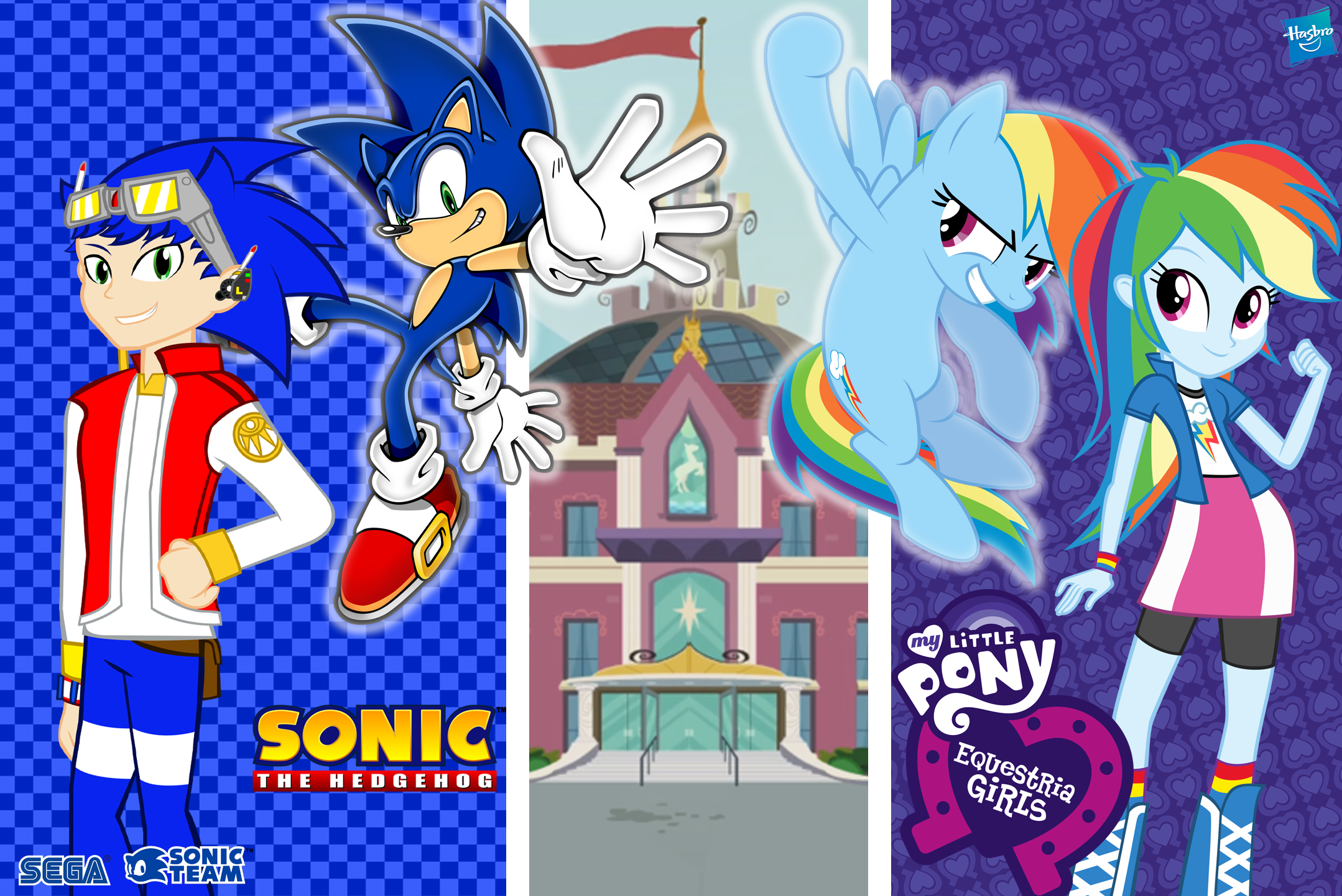 My Little Pony Rainbow Dash and Sonic