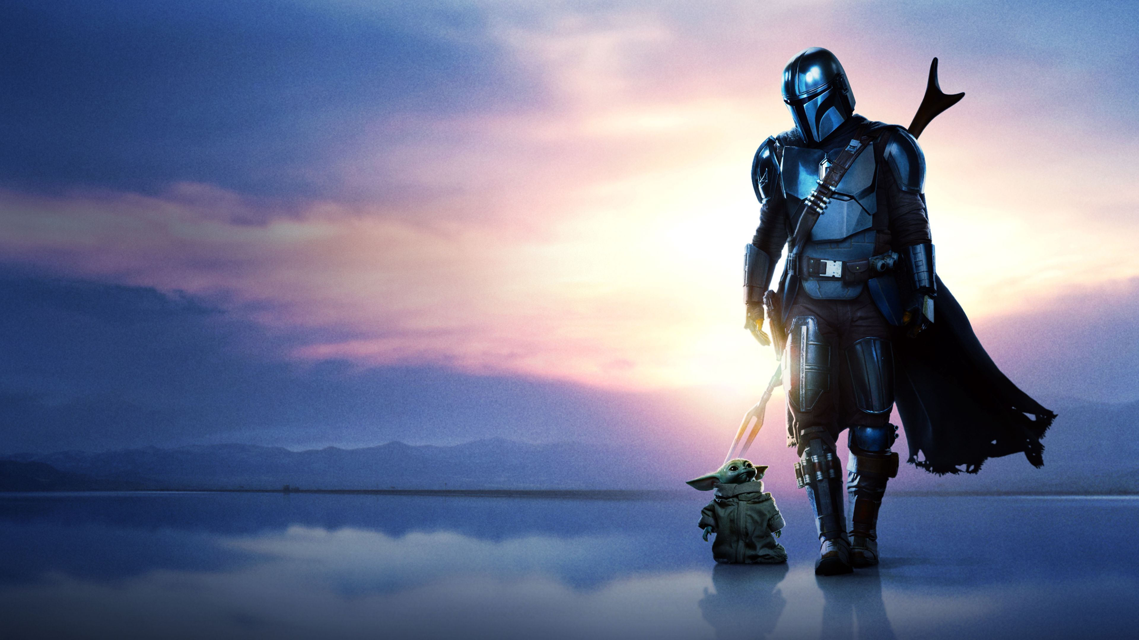 The Mandalorian 4K Wallpaper, Season Baby Yoda, Din Djarin, The Child, TV series, Movies