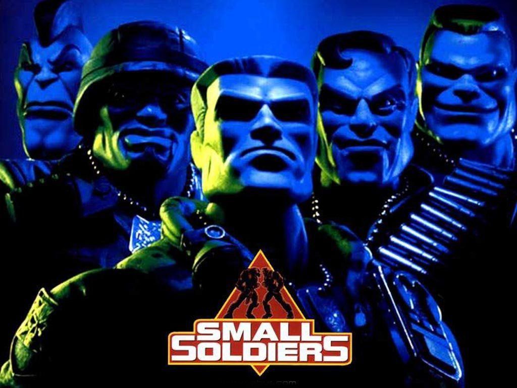 An older and kinda cheesy movie about toys comming to life but I really liked it as a little kid. Has Nary Jane from Spide. Small soldiers, Soldier, Cheesy movies