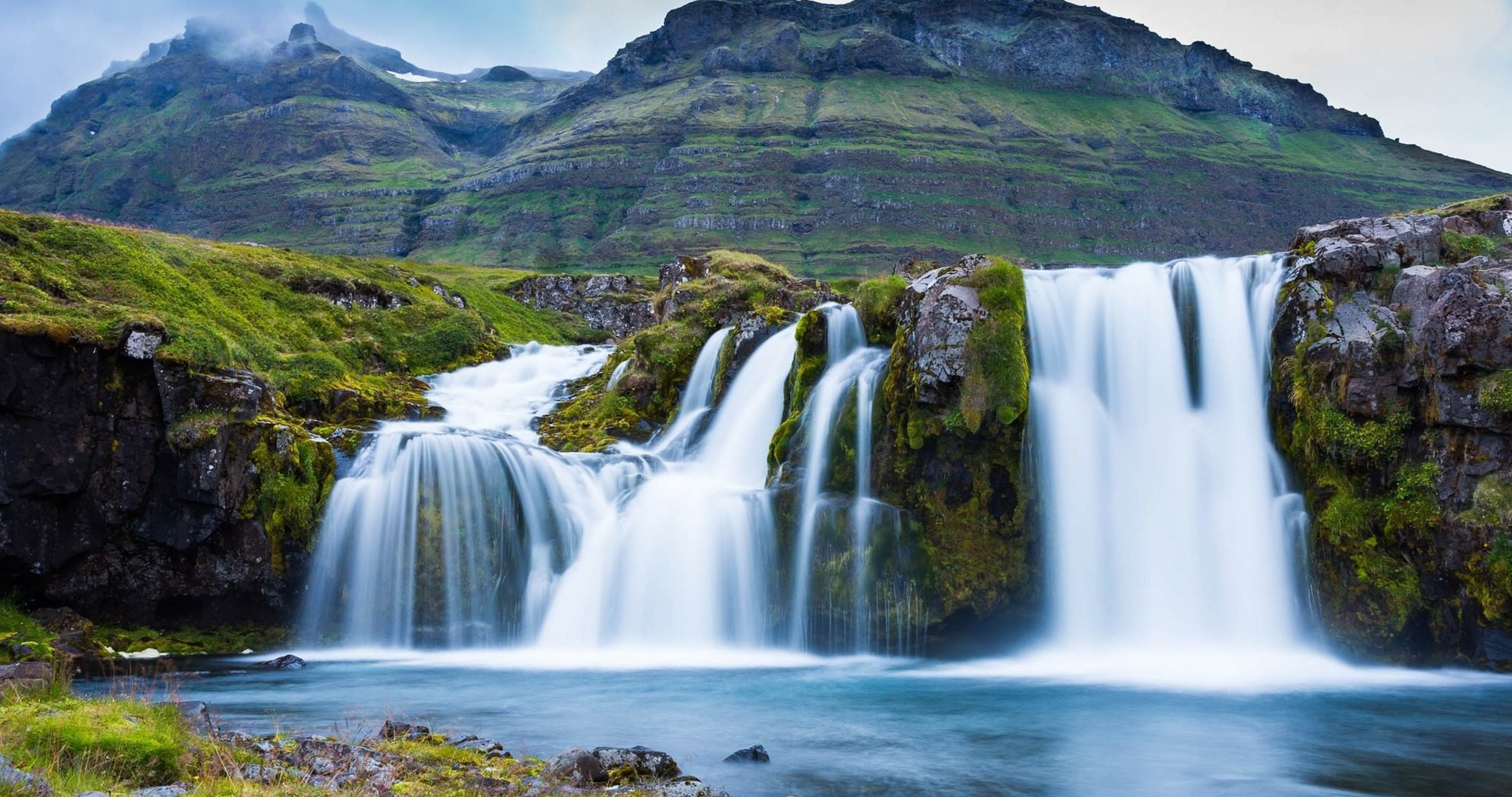 kirkjufoss iceland 4k ultra HD wallpaper. Iceland wallpaper, Iceland waterfalls, Waterfall
