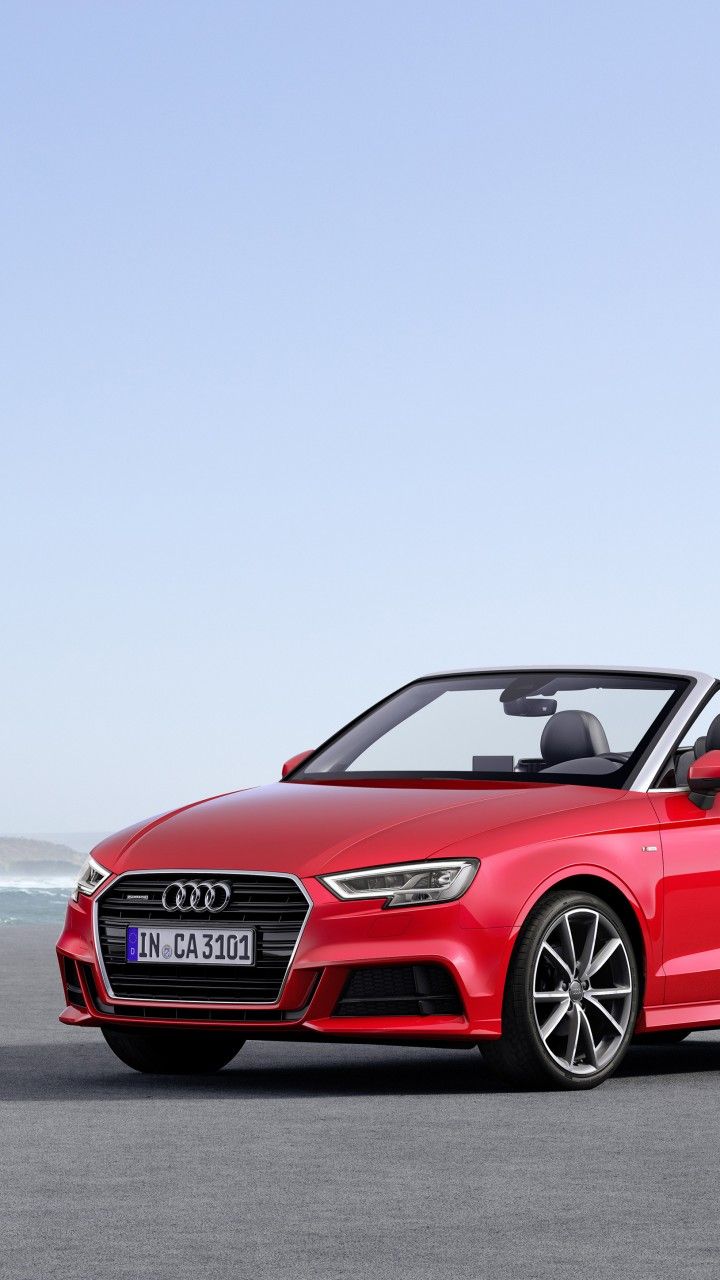 Wallpaper Audi A cabriolet, red, Cars & Bikes