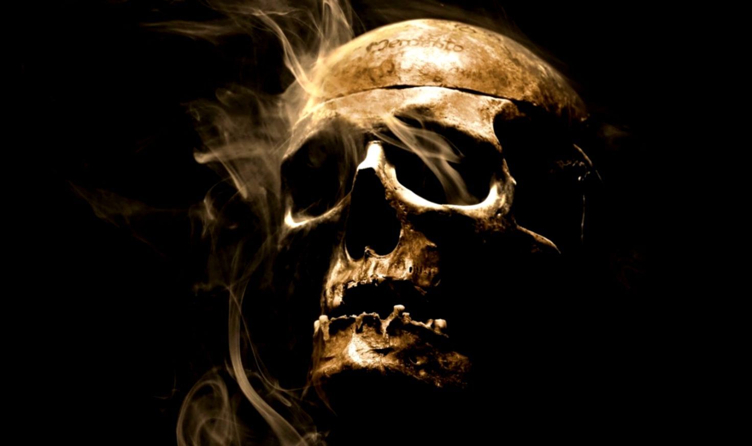 4k Wallpaper Skull Smoke