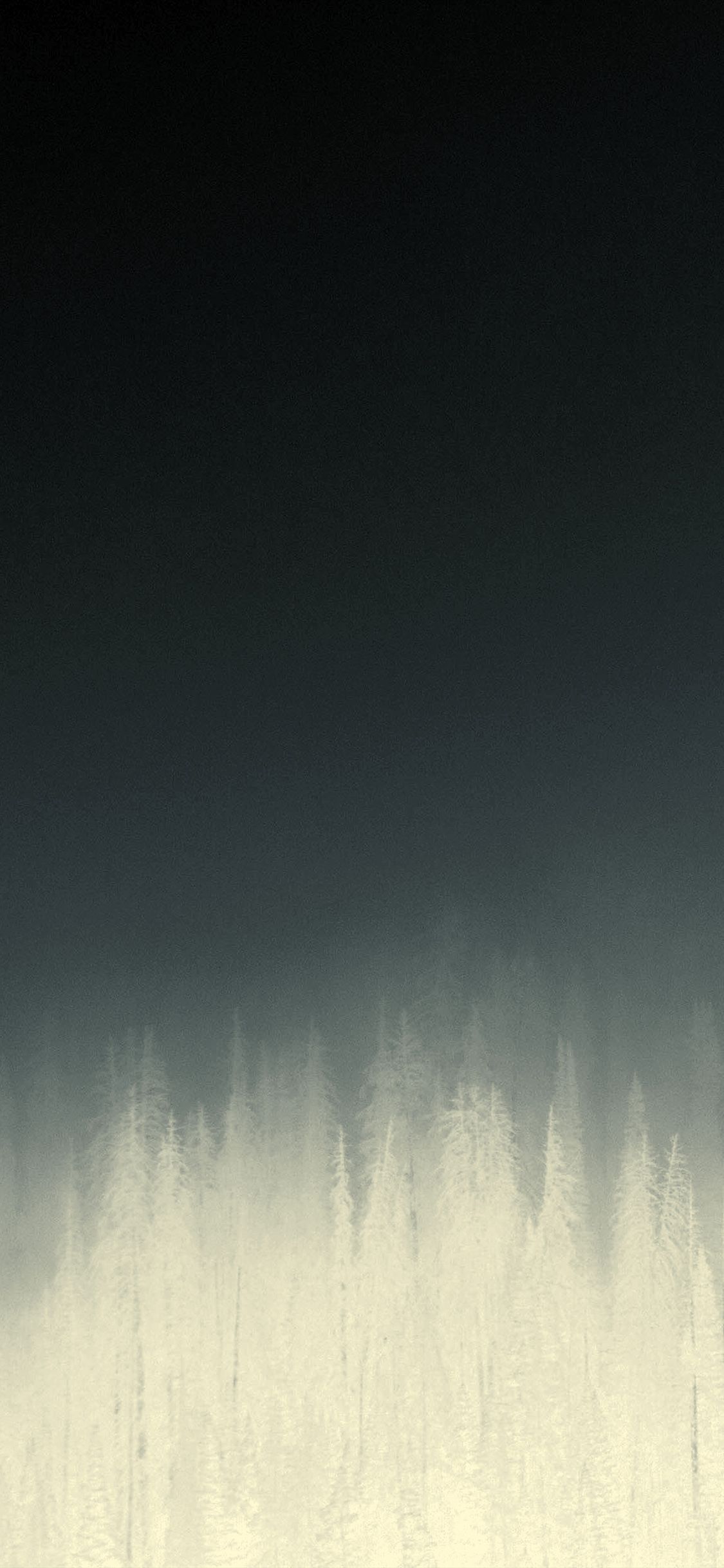 iPhone X wallpaper. fog minimal mountain wood nature blue dark