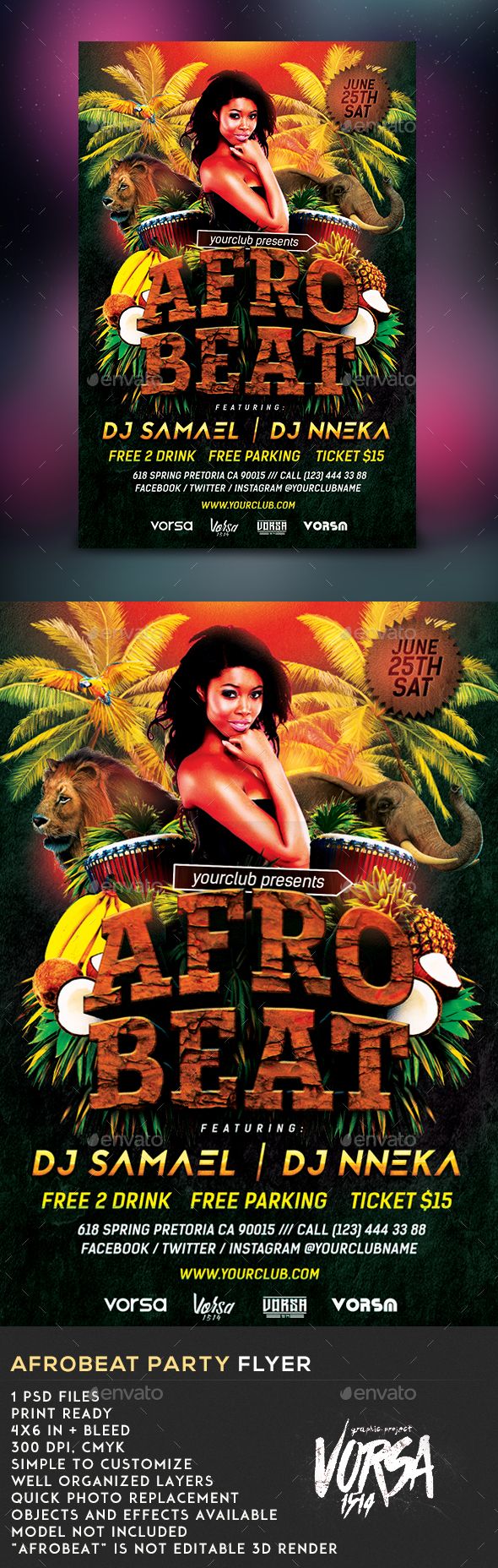 Afrobeat Party Graphics, Designs & from GraphicRiver