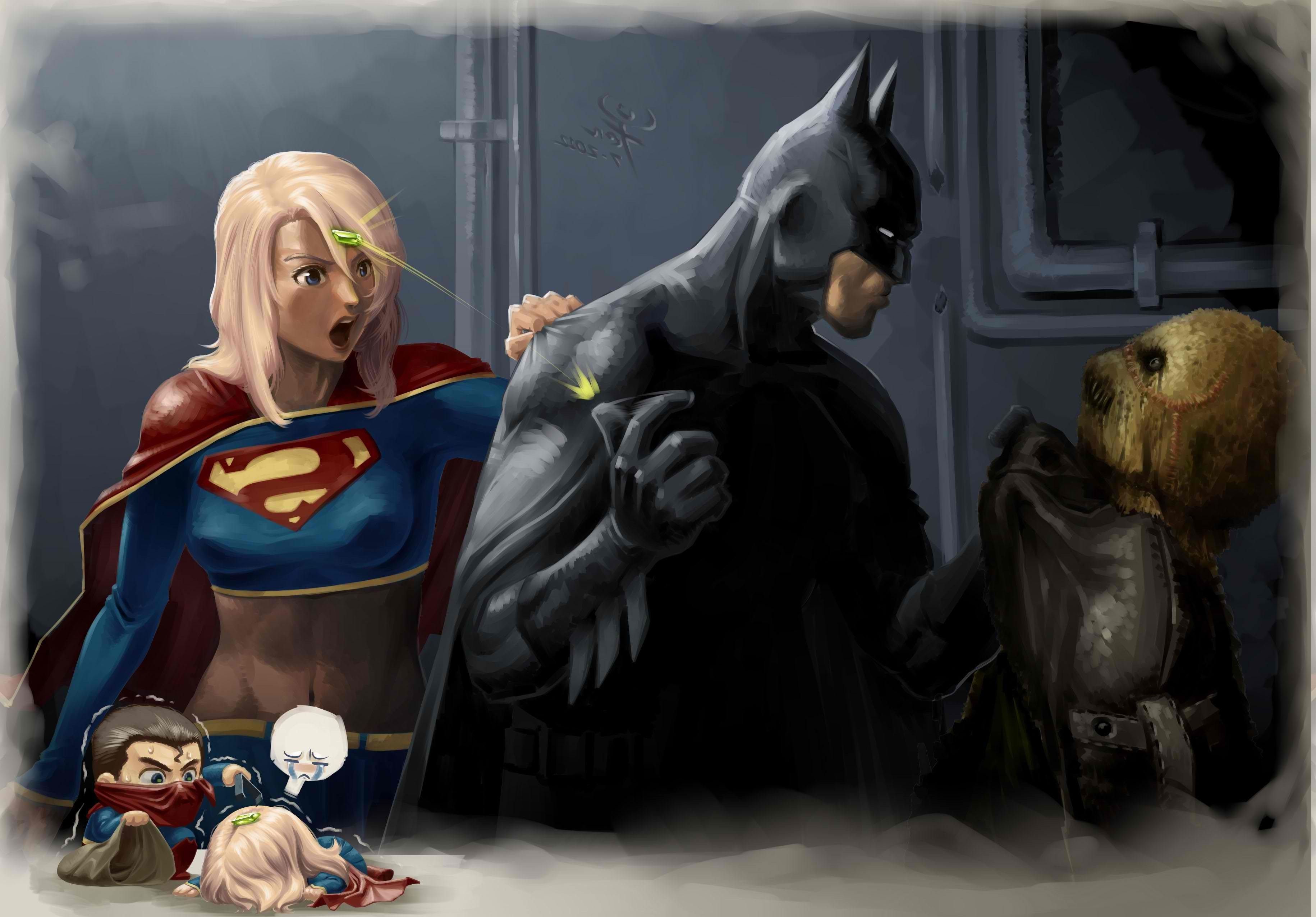 batman dc comics supergirl scarecrow character wallpaper