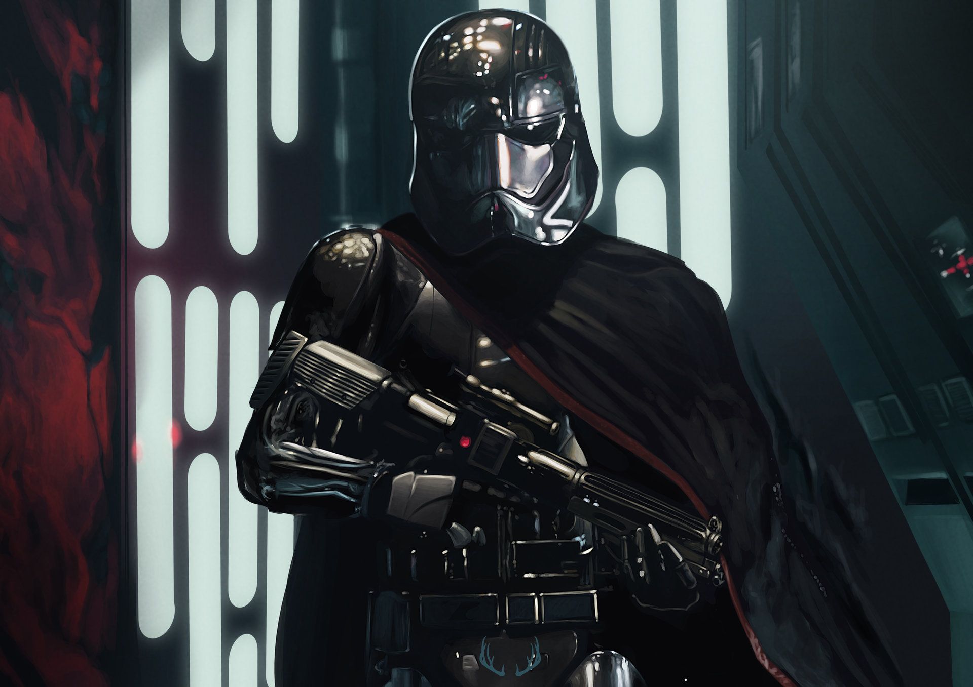 Captain Phasma Fan Art Star Wars Star Wars Episode Vii The Force Awakens Wallpaper:1920x1357